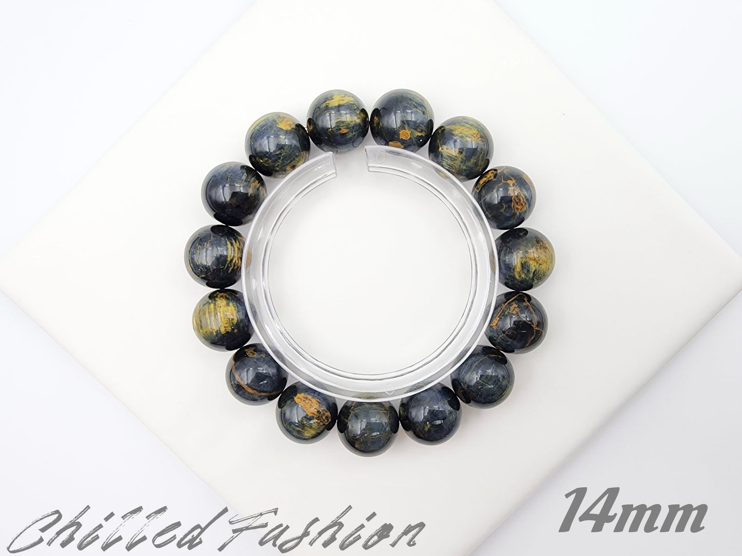 [Bracelet] Galaxy Blue Gold Pietersite Bracelet