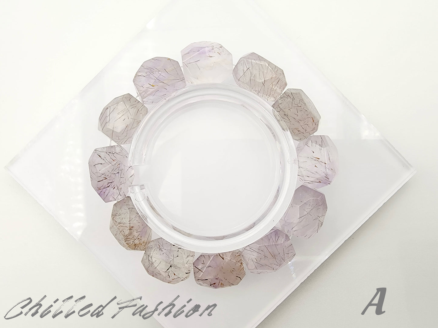 [Bracelet] Super Seven Faceted Nugget Bracelet
