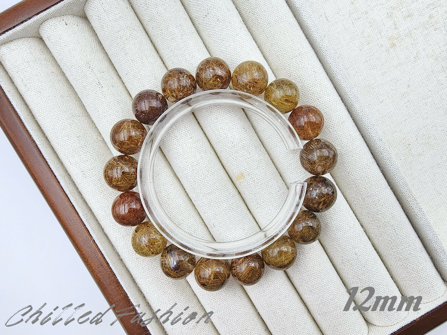 [Bracelet] Golden Glow: Rutilated Quartz 彩发晶 Bracelet