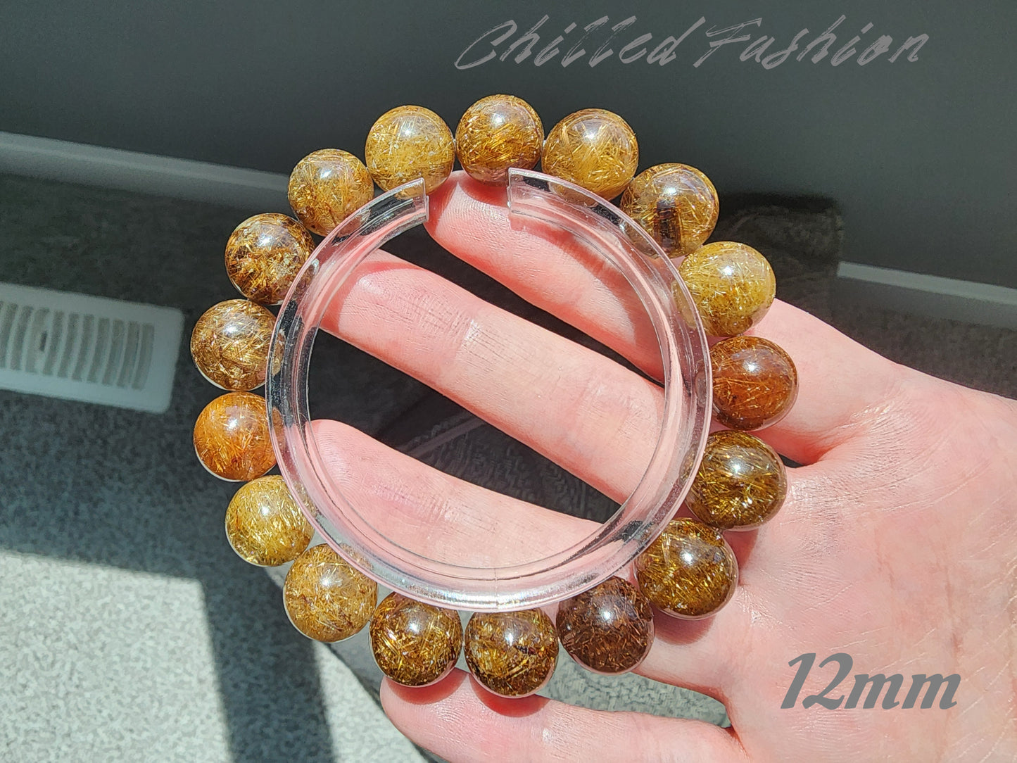 [Bracelet] Golden Glow: Rutilated Quartz 彩发晶 Bracelet
