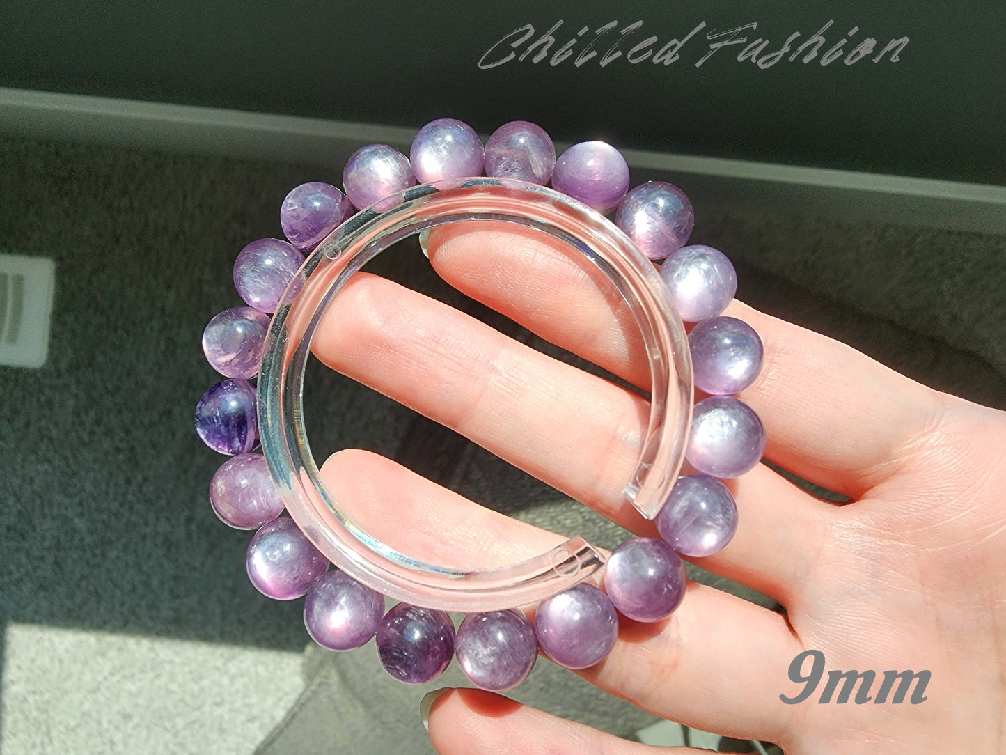 [Bracelet] Elegant Purple Lithium Mica 紫锂云母 Bead Bracelet - A Touch of Elegance and Healing Energy