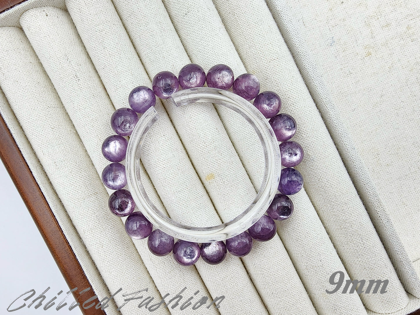 [Bracelet] Elegant Purple Lithium Mica 紫锂云母 Bead Bracelet - A Touch of Elegance and Healing Energy