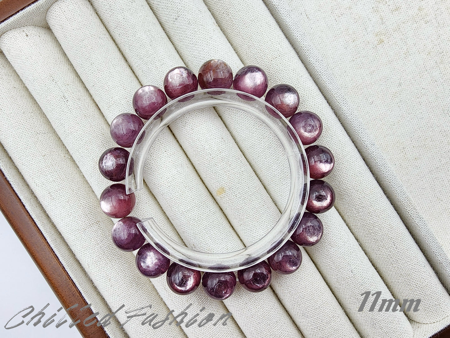 [Bracelet] Elegant Purple Lithium Mica 紫锂云母 Bead Bracelet - A Touch of Elegance and Healing Energy