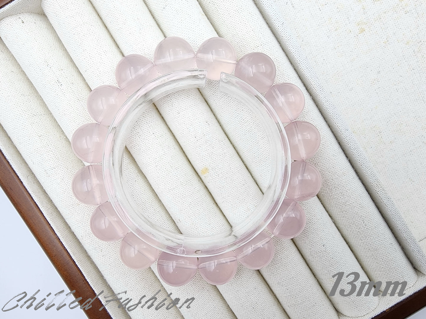 [Bracelet] Natural Mozambique Rose Quartz Bracelet