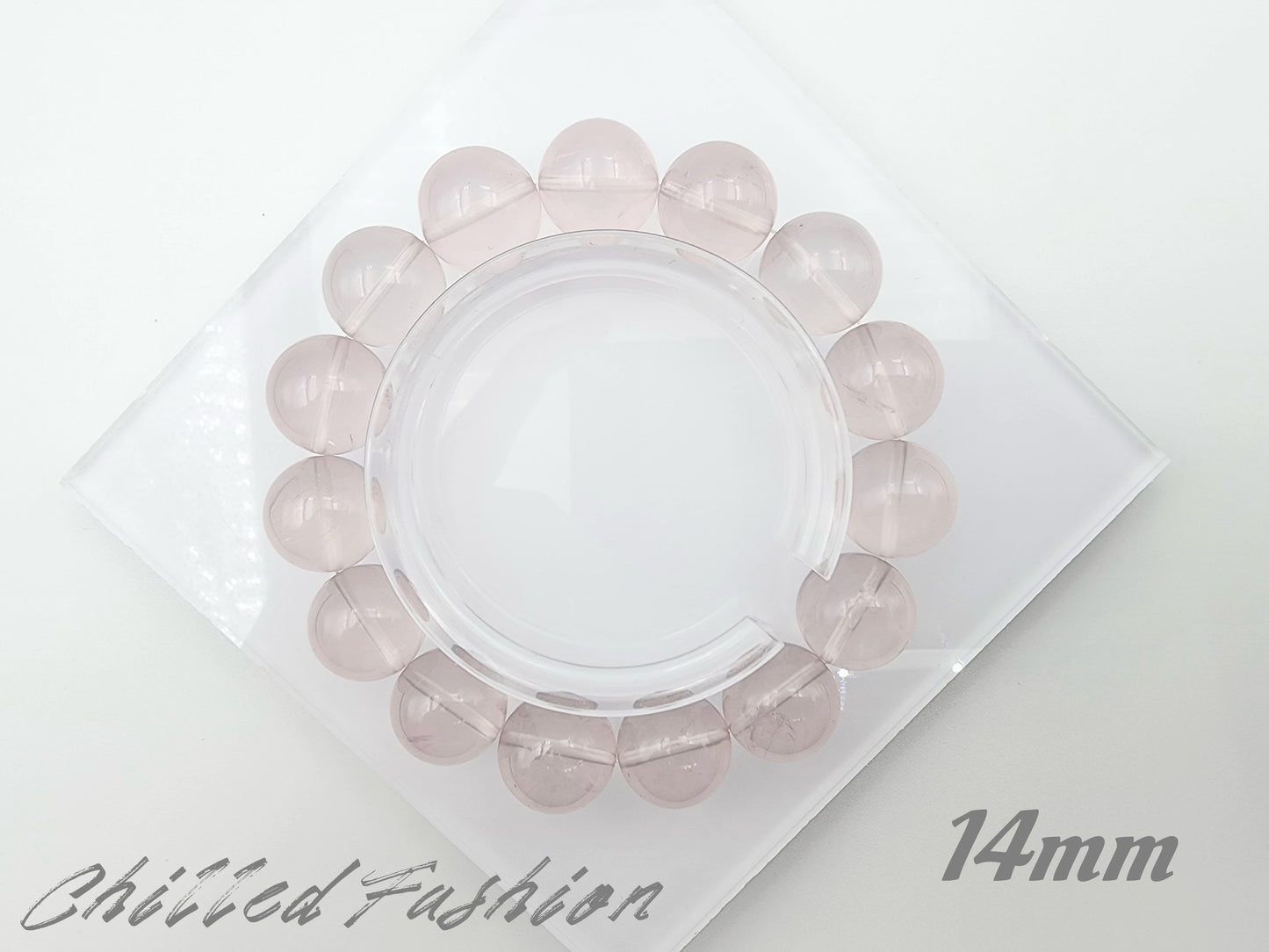 [Bracelet] Natural Mozambique Rose Quartz Bracelet