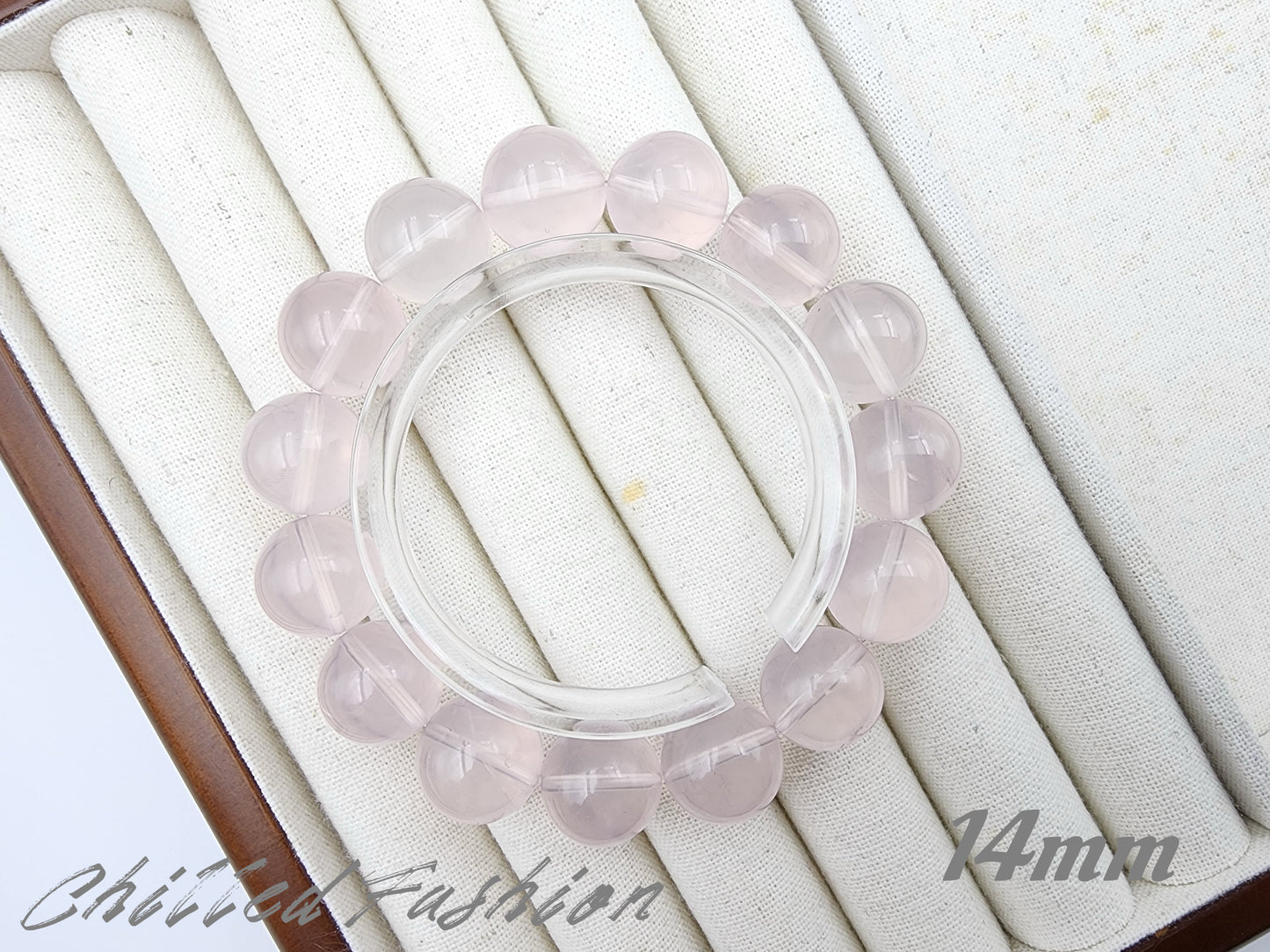 [Bracelet] Natural Mozambique Rose Quartz Bracelet