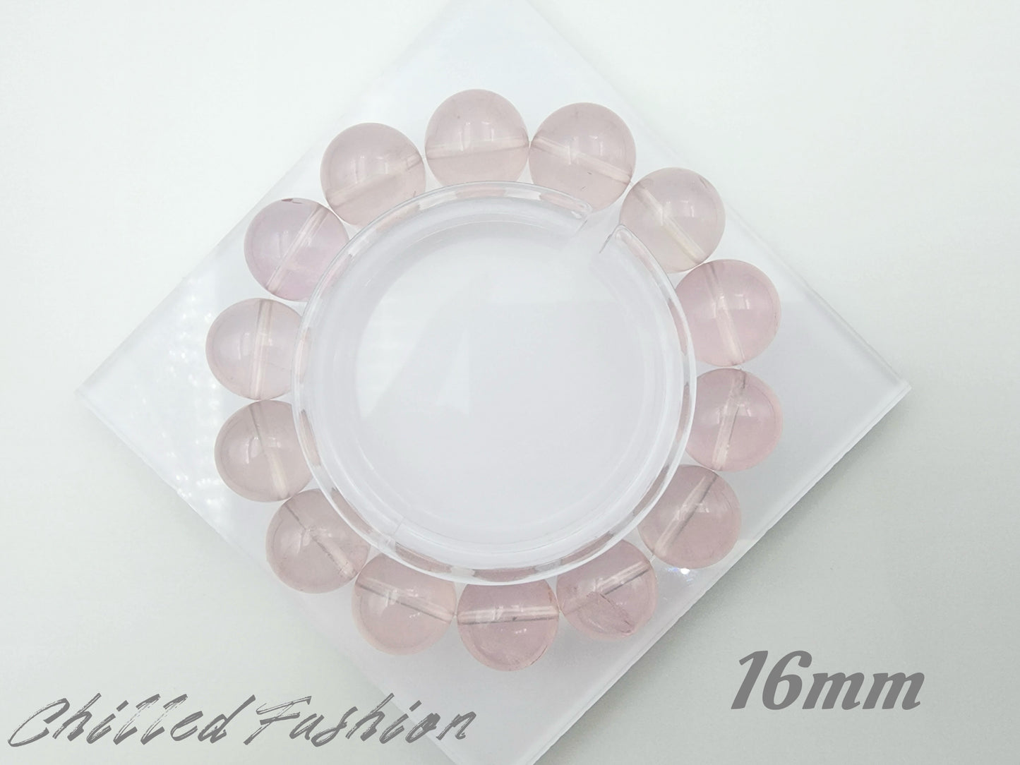 [Bracelet] Natural Mozambique Rose Quartz Bracelet