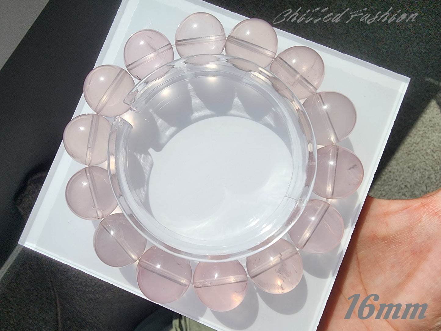 [Bracelet] Natural Mozambique Rose Quartz Bracelet
