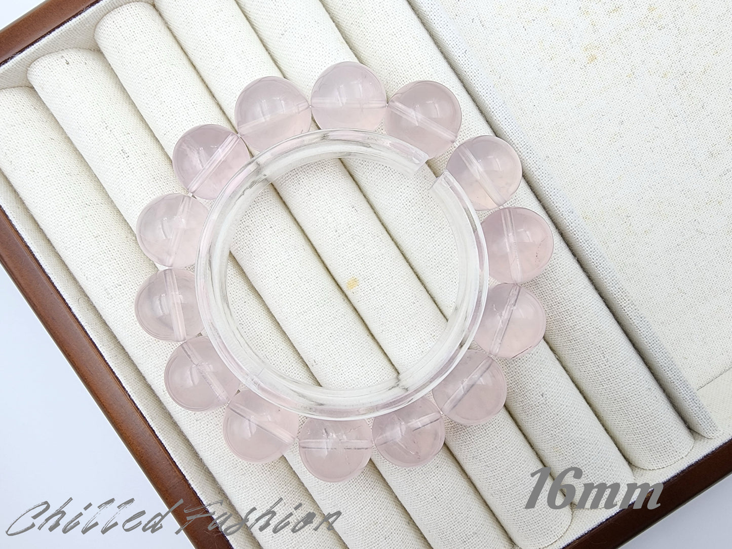 [Bracelet] Natural Mozambique Rose Quartz Bracelet