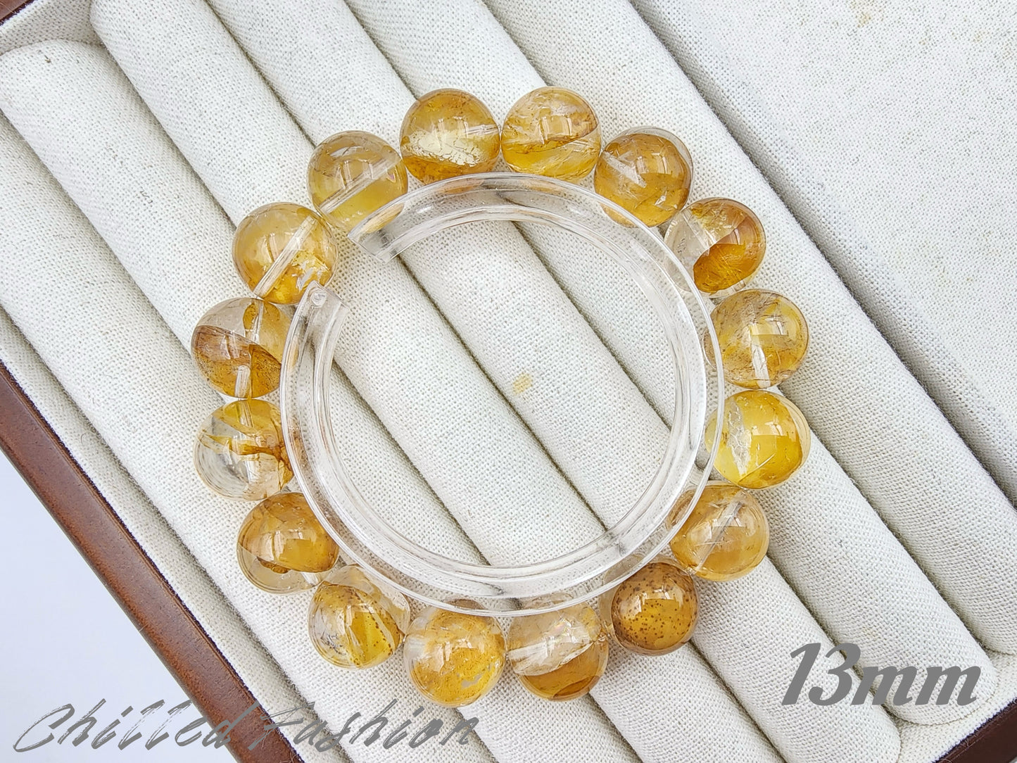 [Bracelet] Natural Golden Hematoid Quartz Bracelet