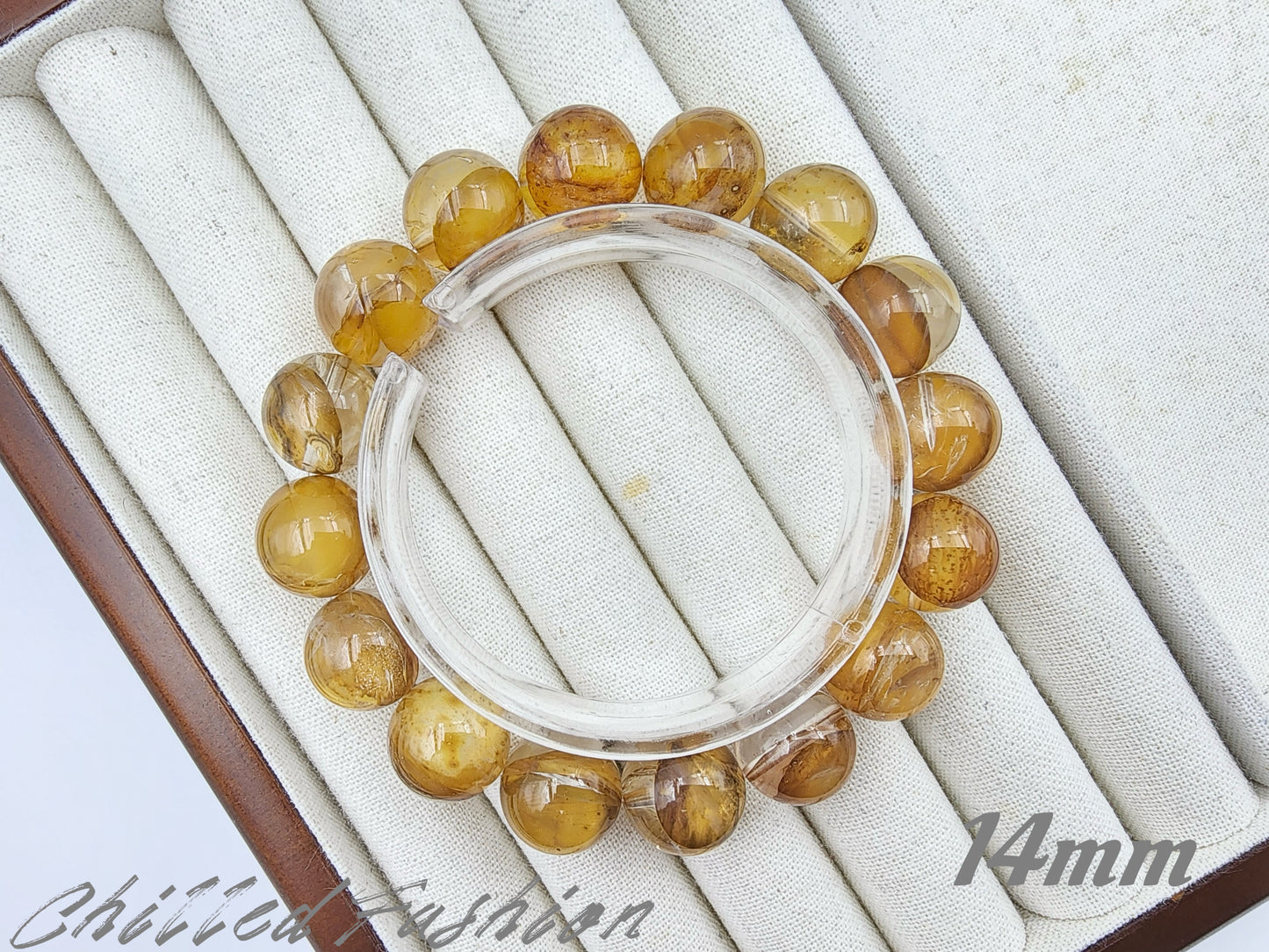[Bracelet] Natural Golden Hematoid Quartz Bracelet