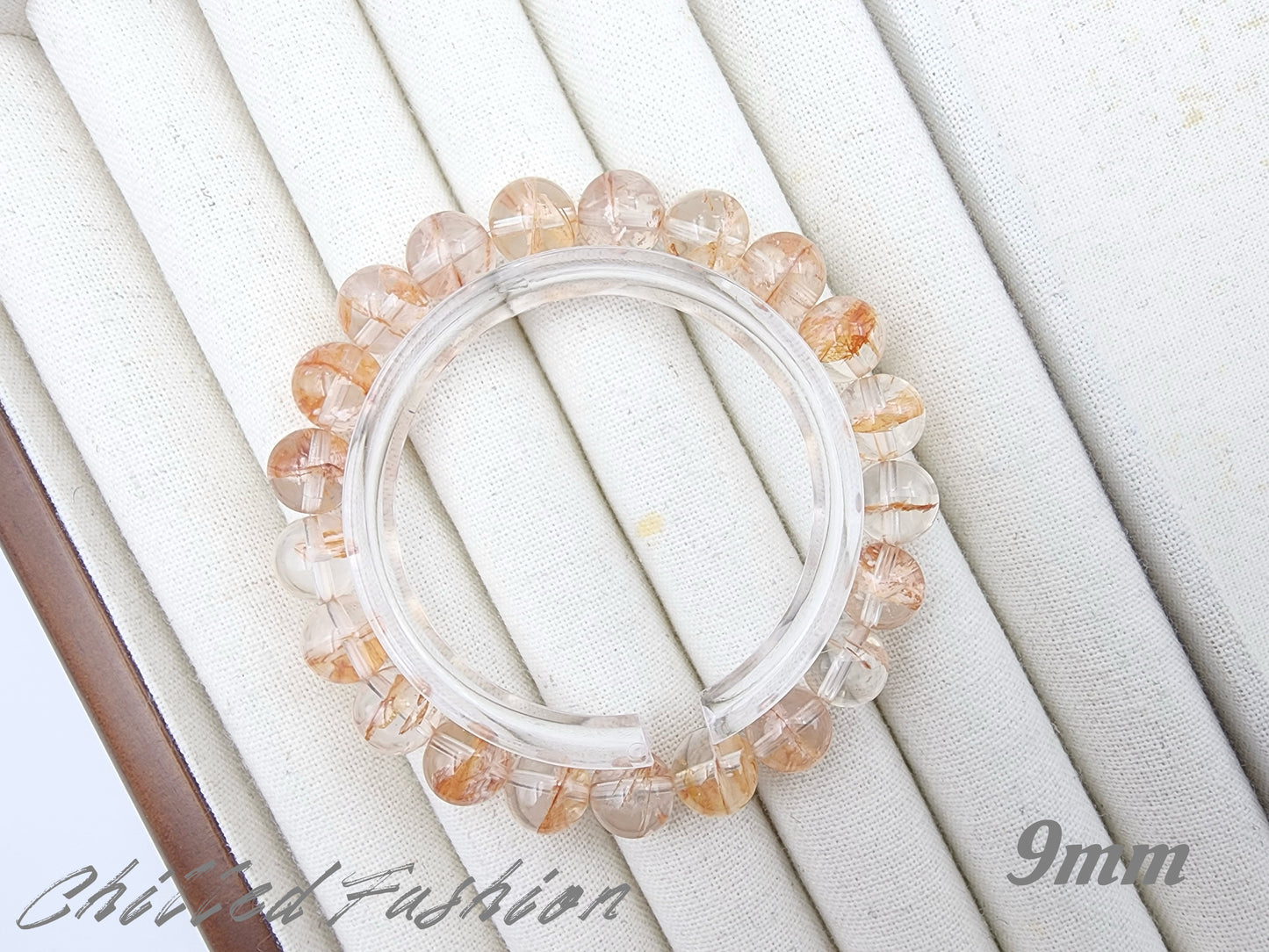 [Bracelet] Natural Orange Phantom Quartz Bracelet