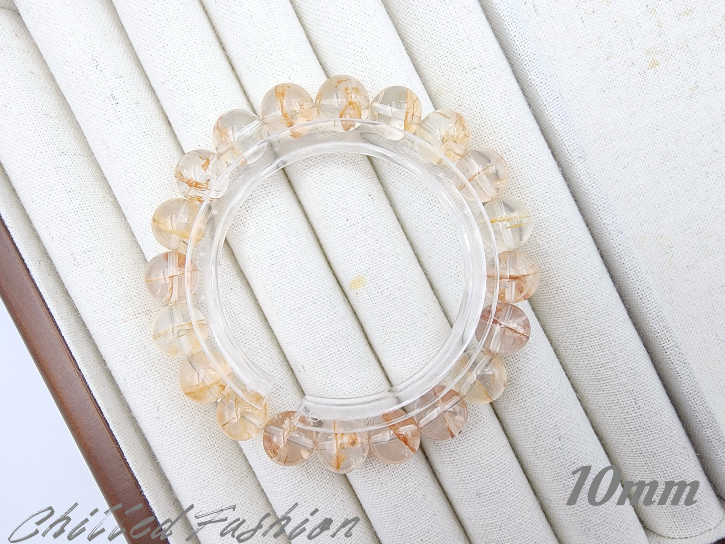 [Bracelet] Natural Orange Phantom Quartz Bracelet