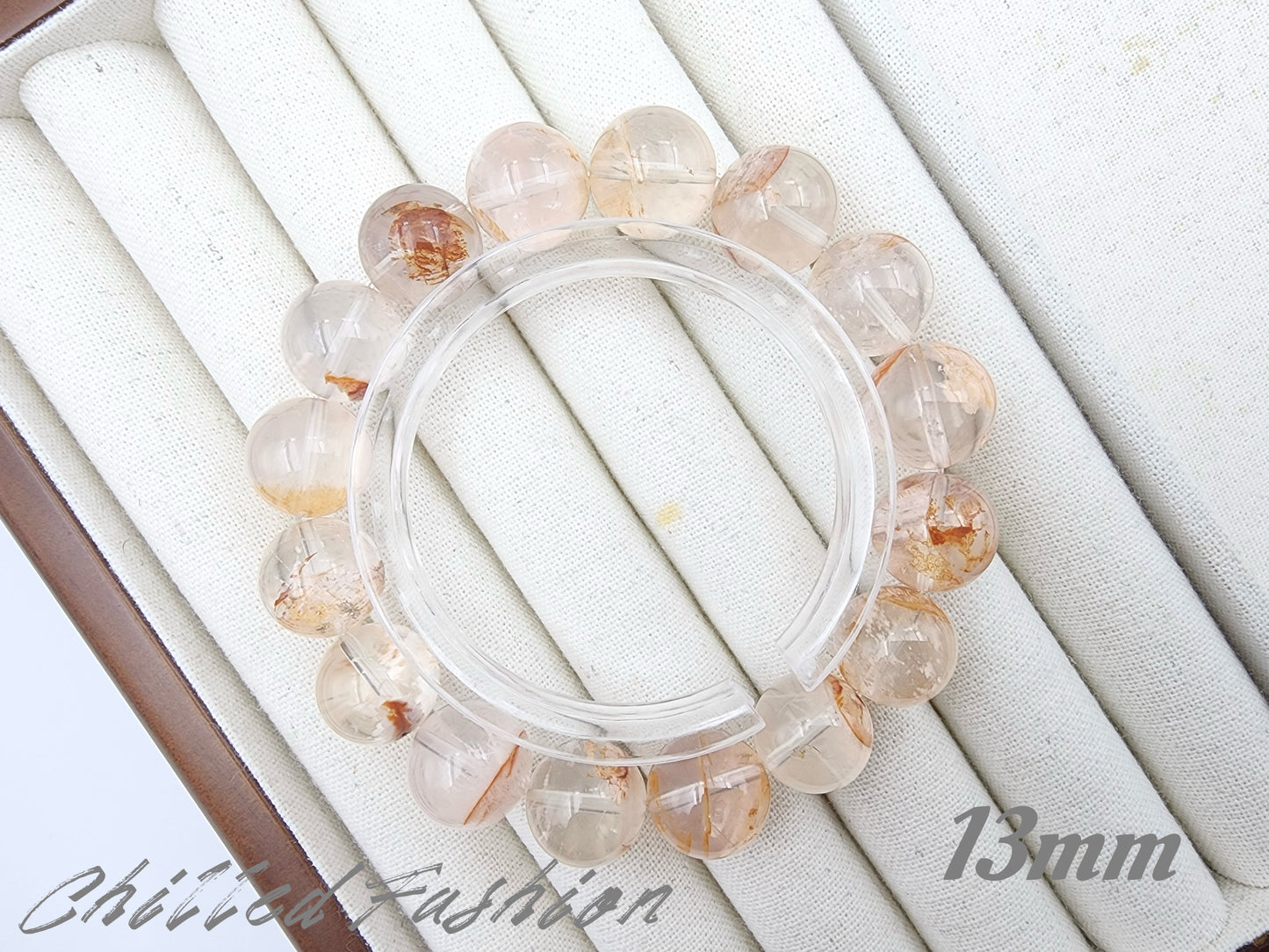 [Bracelet] Natural Orange Phantom Quartz Bracelet