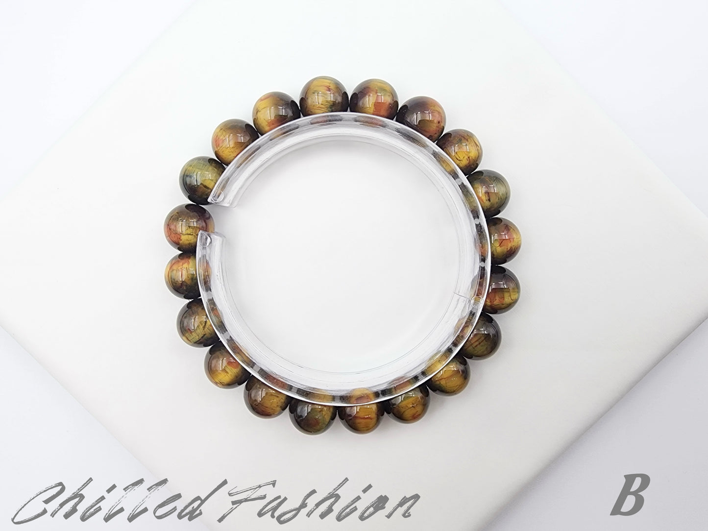 [Bracelet] Natural 10mm Dunhuang Style Pietersite Bracelet
