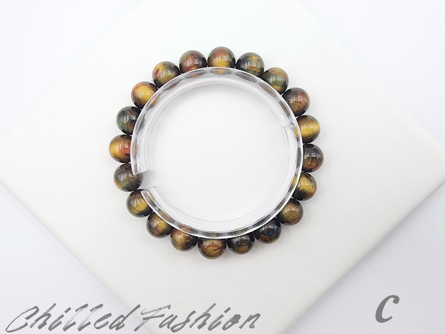 [Bracelet] Natural 10mm Dunhuang Style Pietersite Bracelet