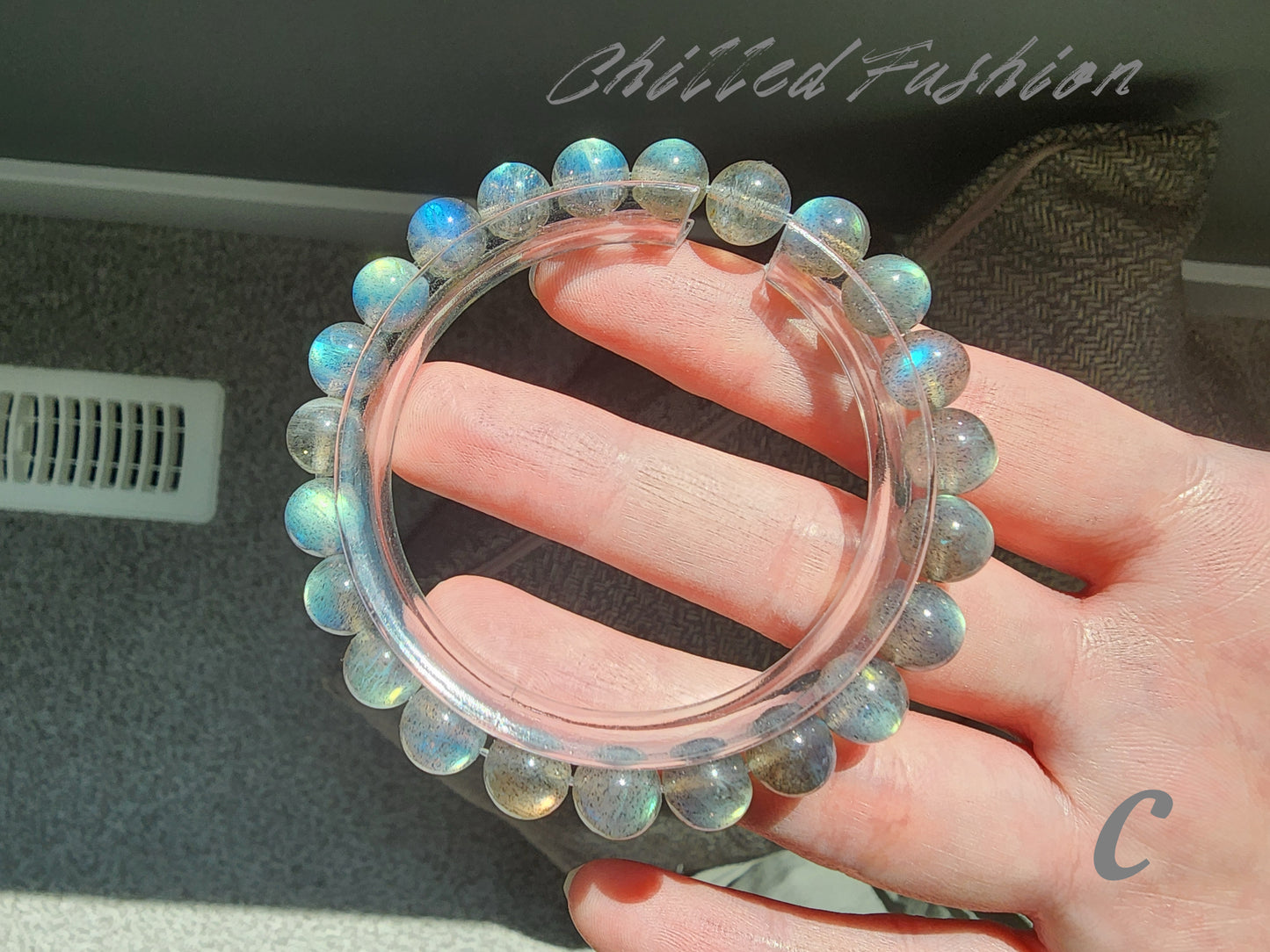 [Bracelet] 8mm Labradorite Bracelet with Stunning Natural Flash