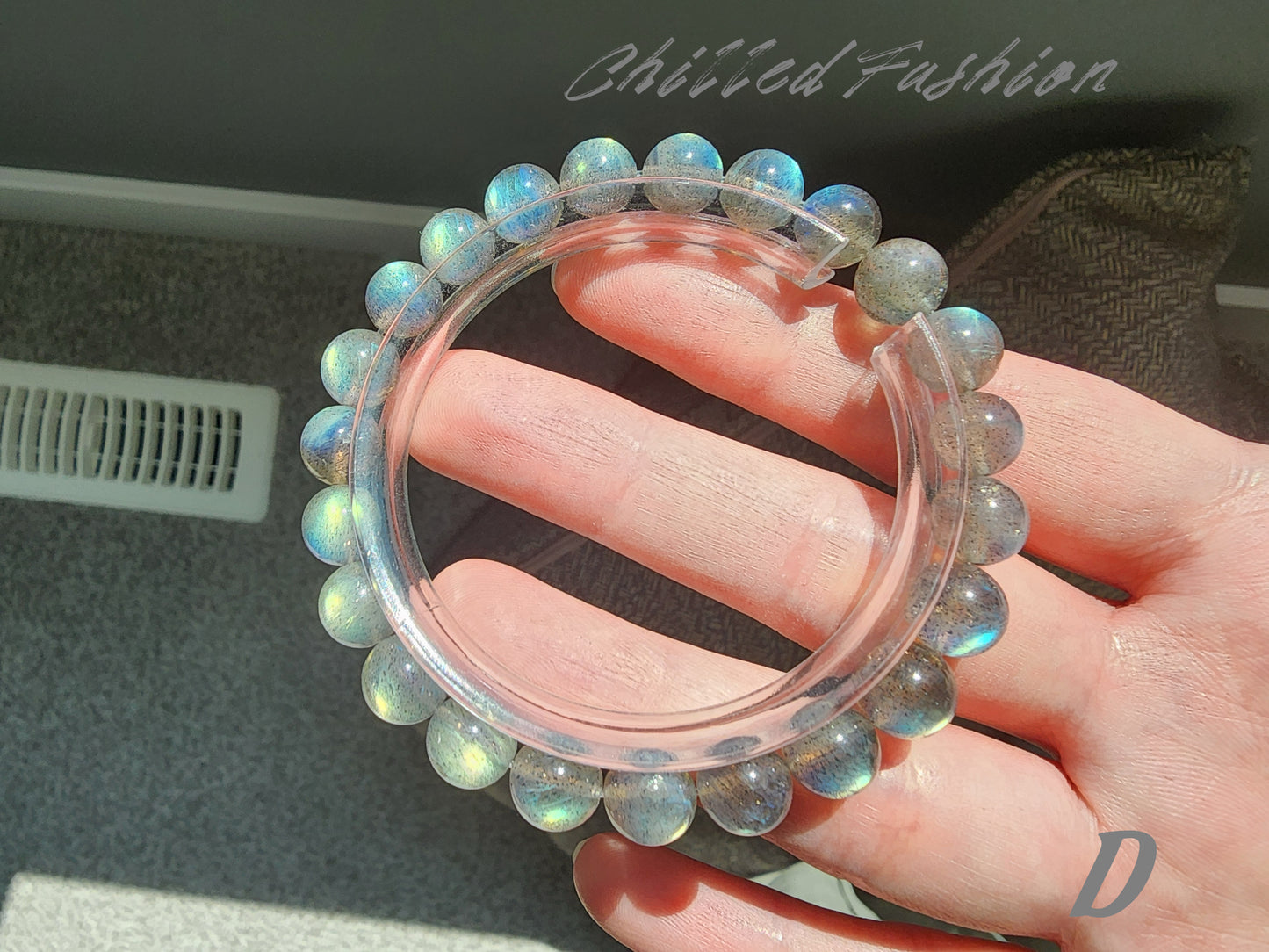 [Bracelet] 8mm Labradorite Bracelet with Stunning Natural Flash