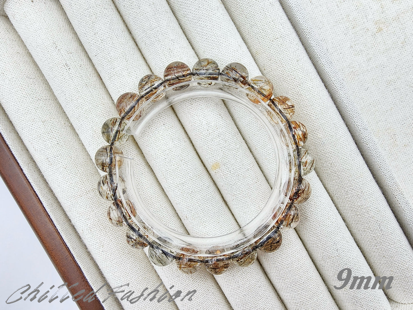 [Bracelet] Natural Black Gold Rutilated Quartz Bracelet