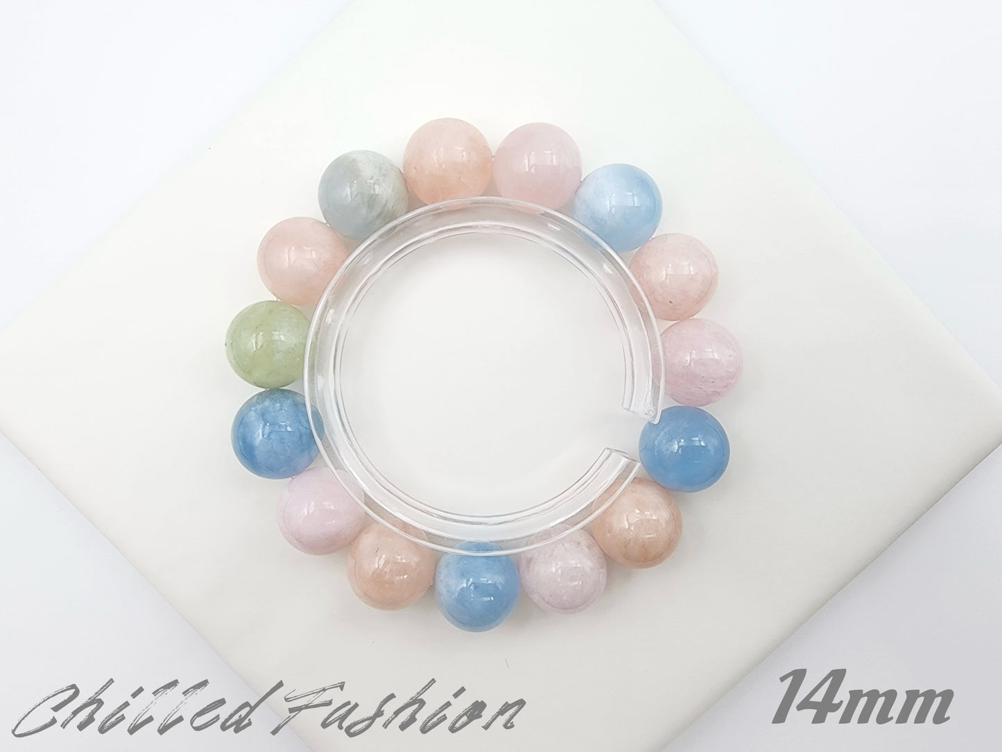 [Bracelet] Pastel Rainbow Morganite Bracelets