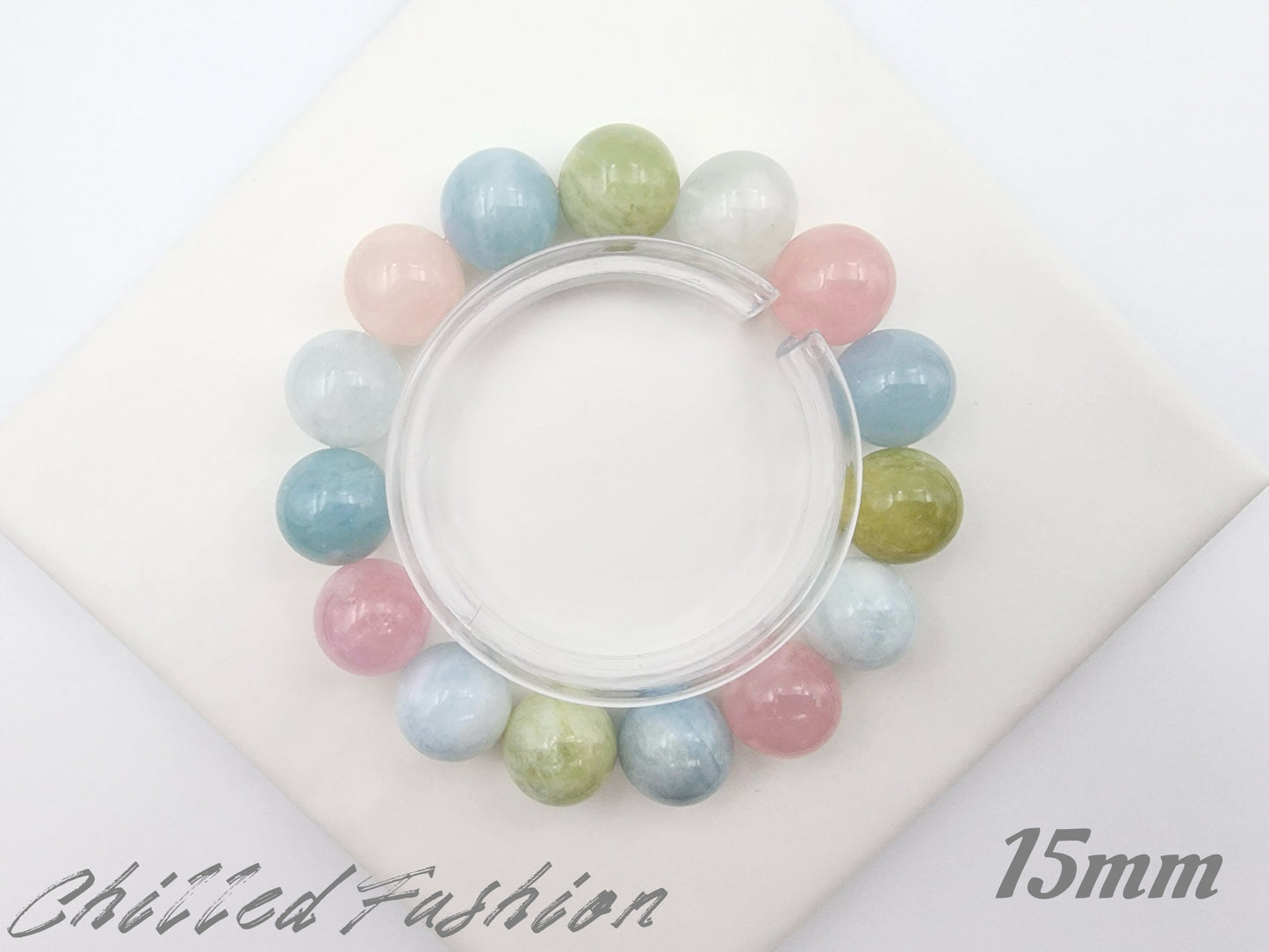 [Bracelet] Pastel Rainbow Morganite Bracelets