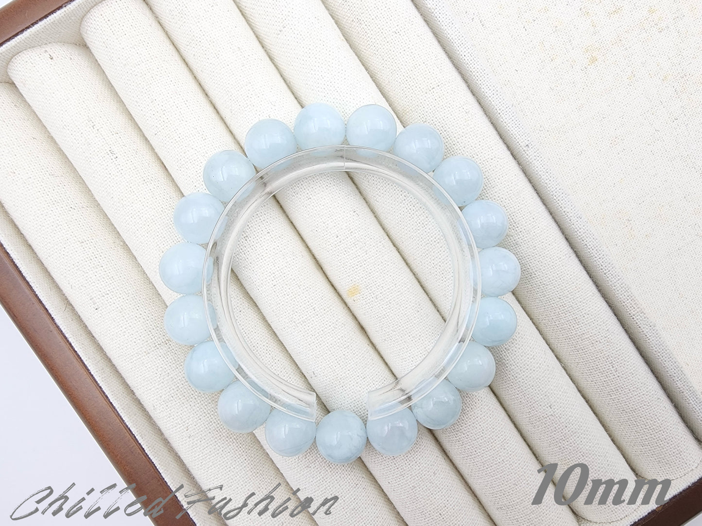 [Bracelet] Natural Sky Cloud Aquamarine Bracelet