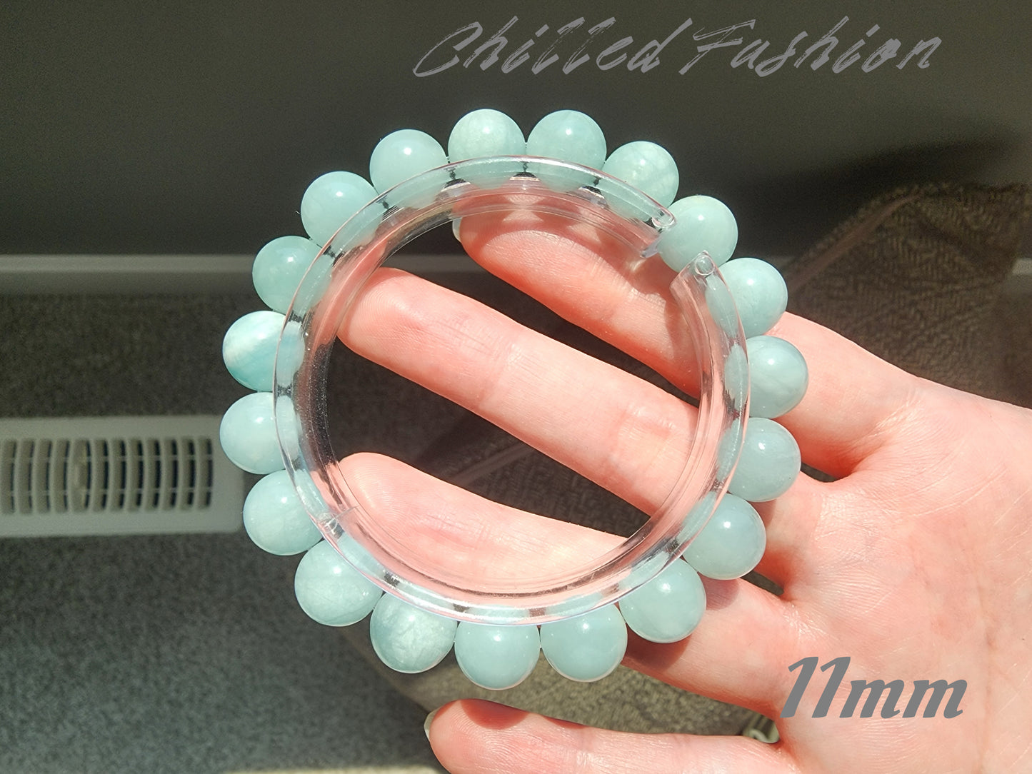 [Bracelet] Natural Sky Cloud Aquamarine Bracelet