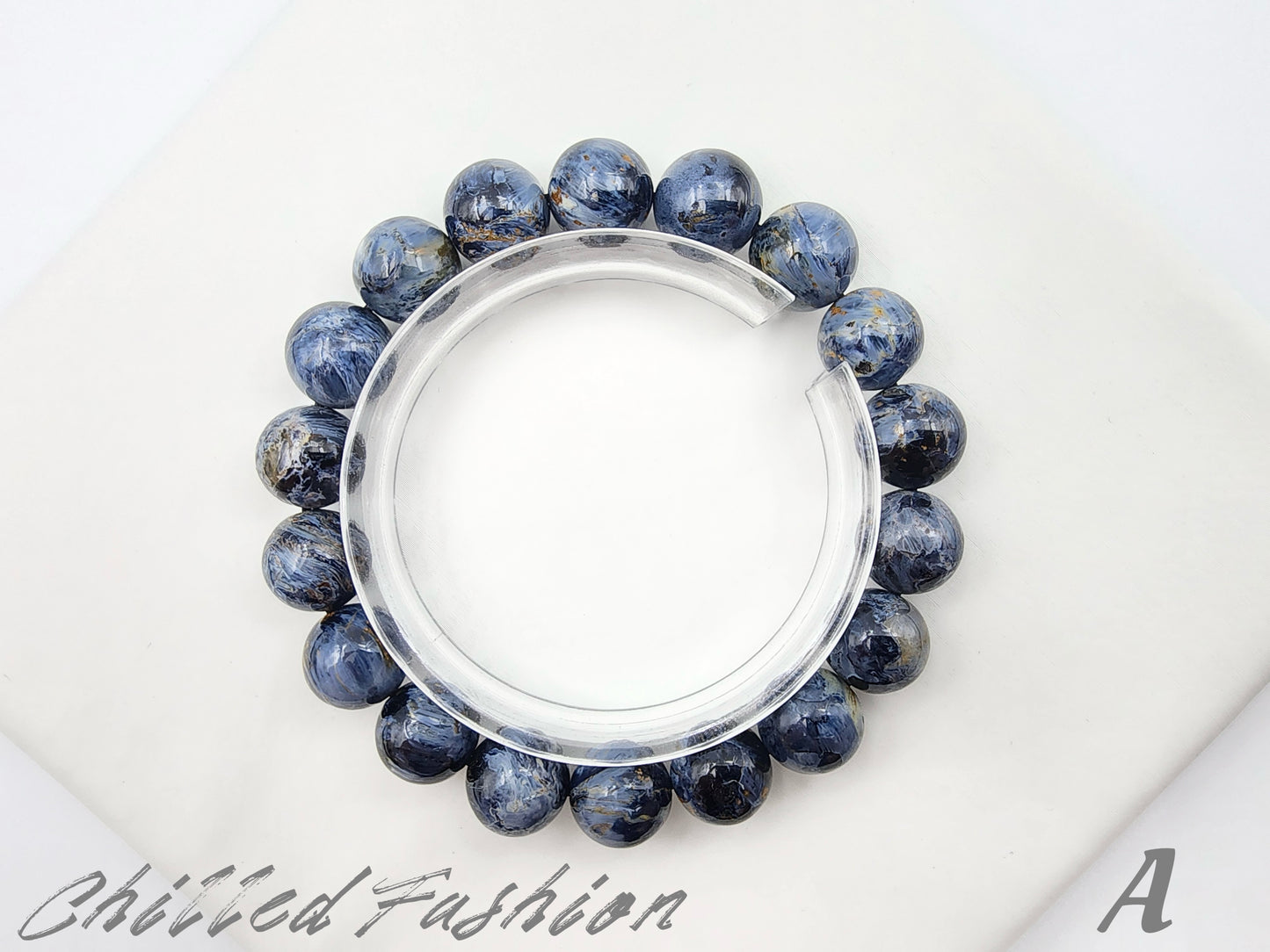 [Bracelet] 11mm Denim Blue Pietersite Bracelet