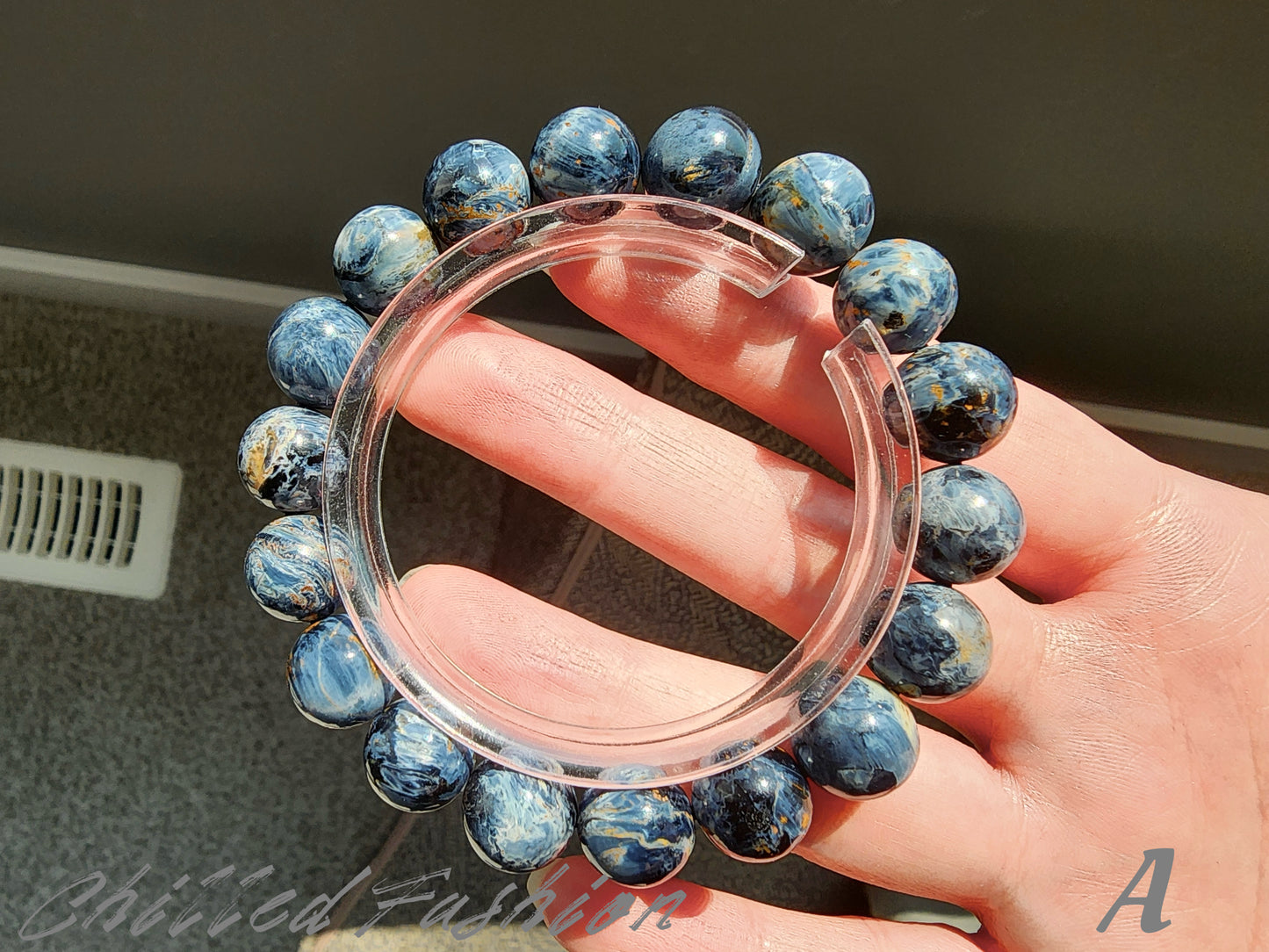 [Bracelet] 11mm Denim Blue Pietersite Bracelet