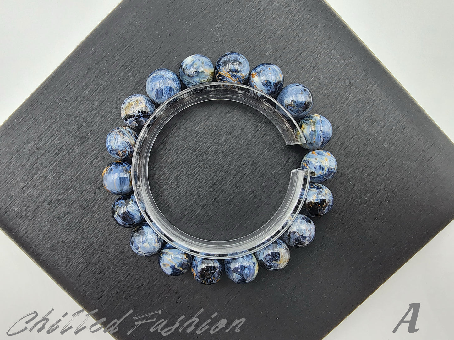 [Bracelet] 11mm Denim Blue Pietersite Bracelet