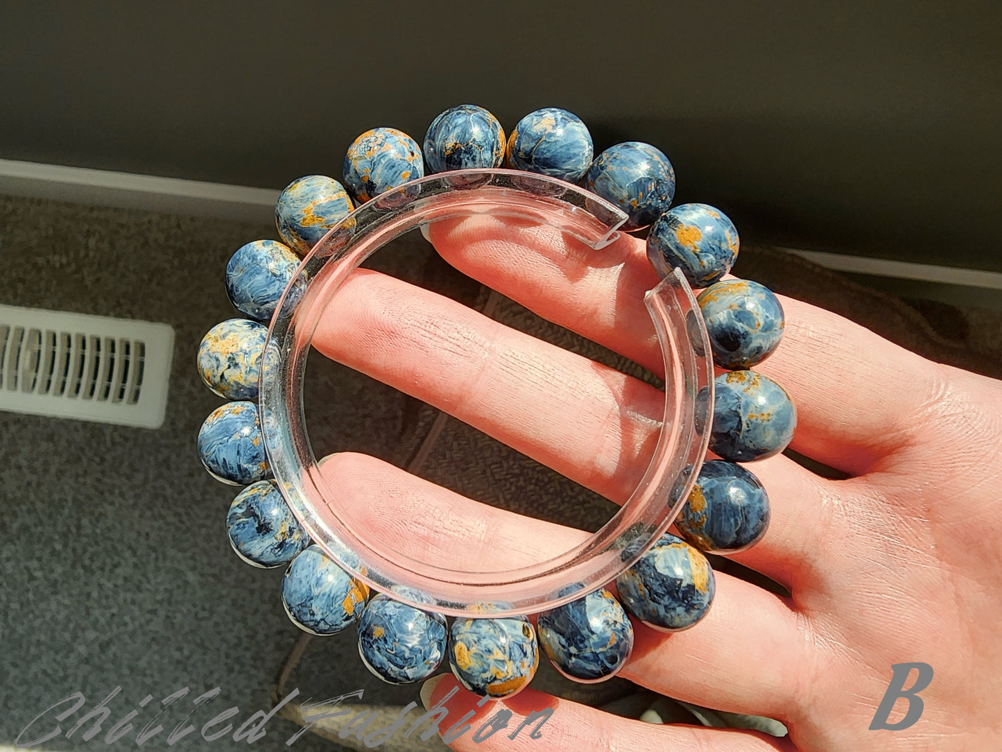 [Bracelet] 11mm Denim Blue Pietersite Bracelet