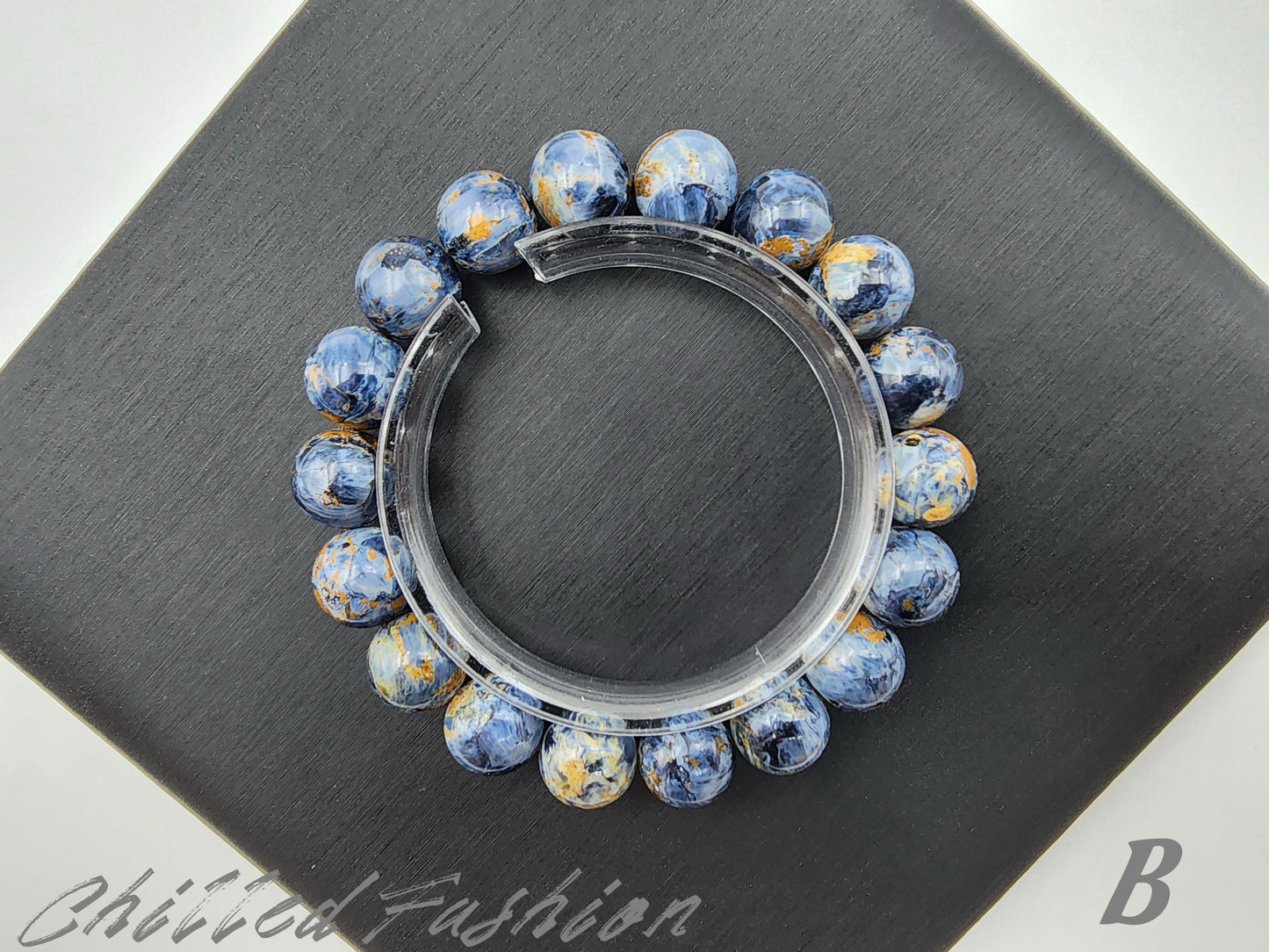 [Bracelet] 11mm Denim Blue Pietersite Bracelet