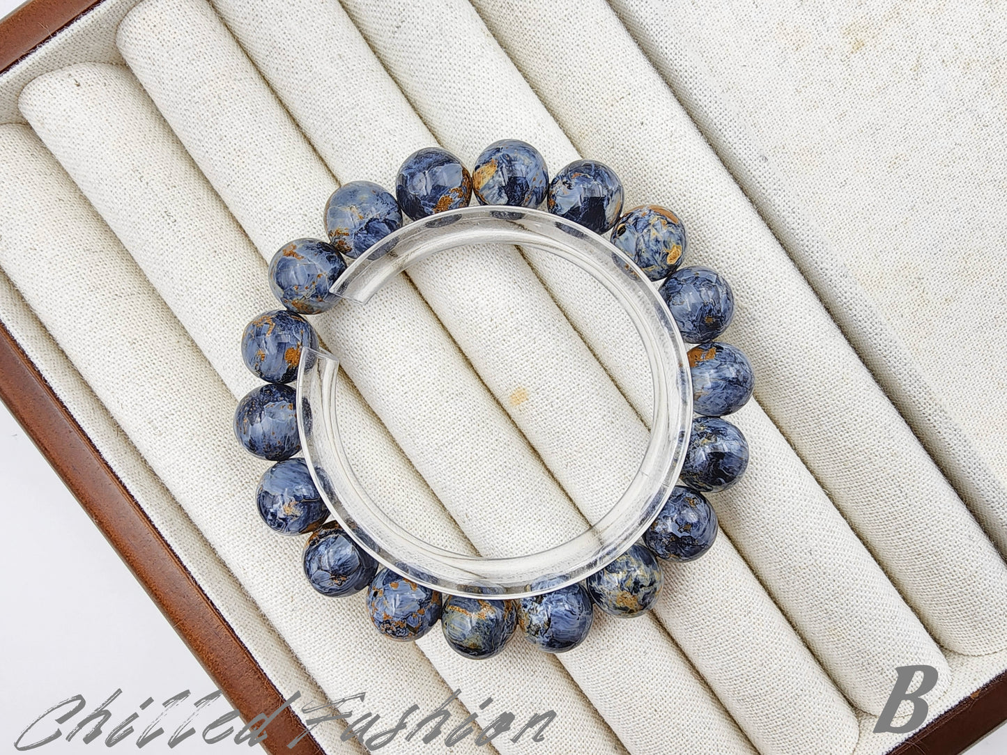 [Bracelet] 11mm Denim Blue Pietersite Bracelet