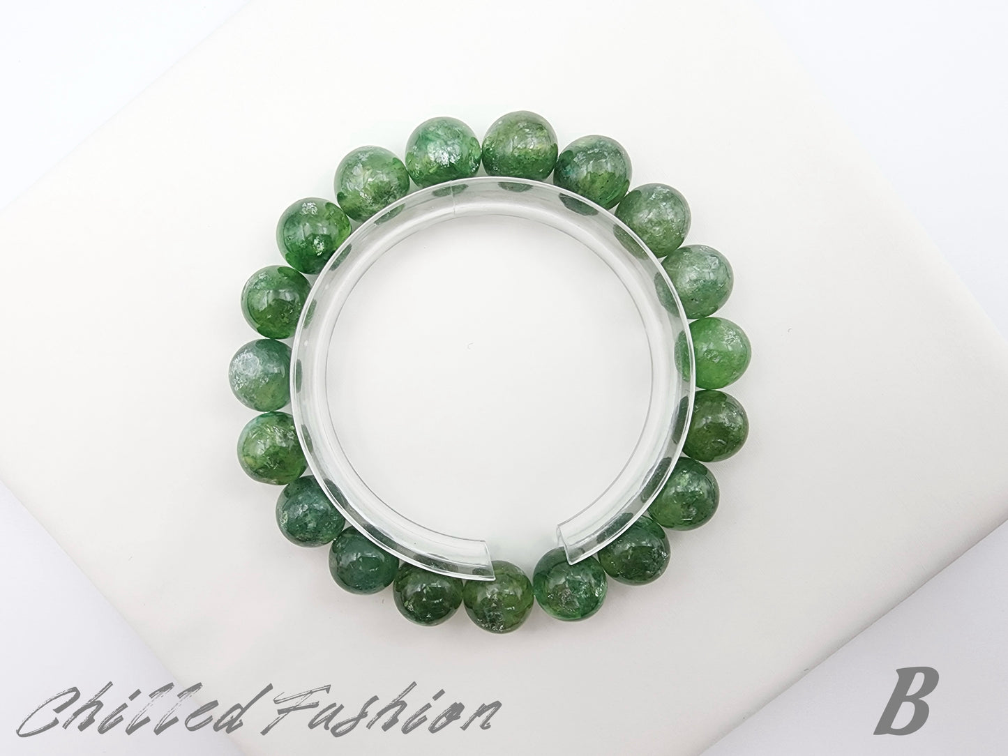 [Bracelet] 10mm Green Lepidolite Bracelet