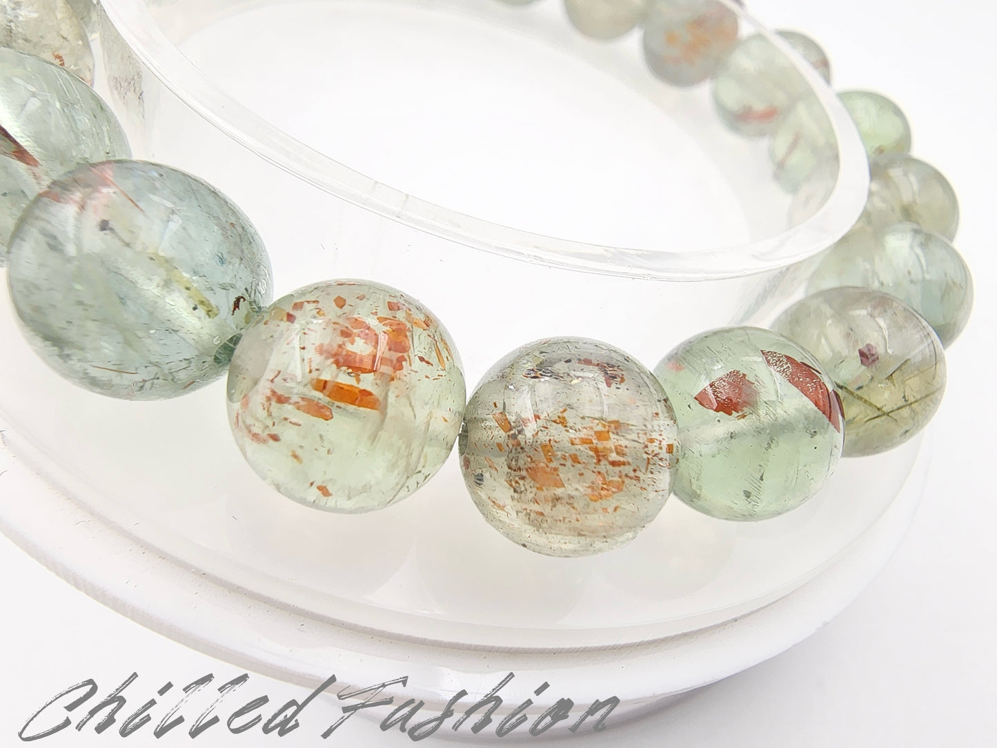 [Bracelet] Natural 10mm Arusha Green Beryl Bracelet
