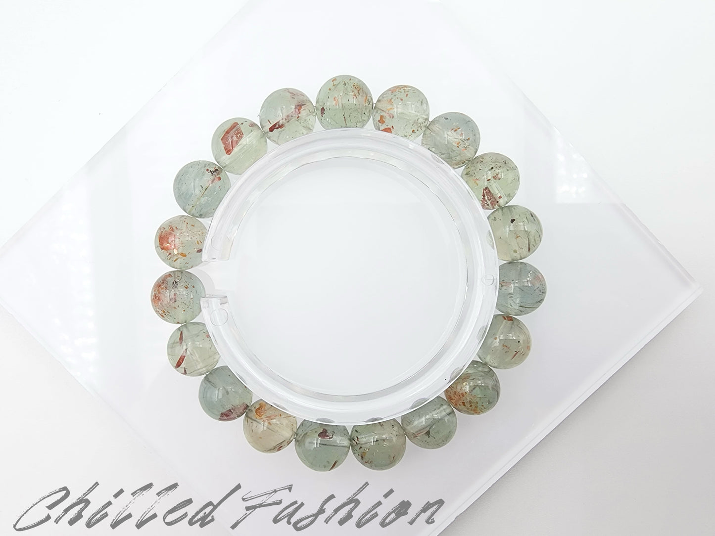 [Bracelet] Natural 10mm Arusha Green Beryl Bracelet