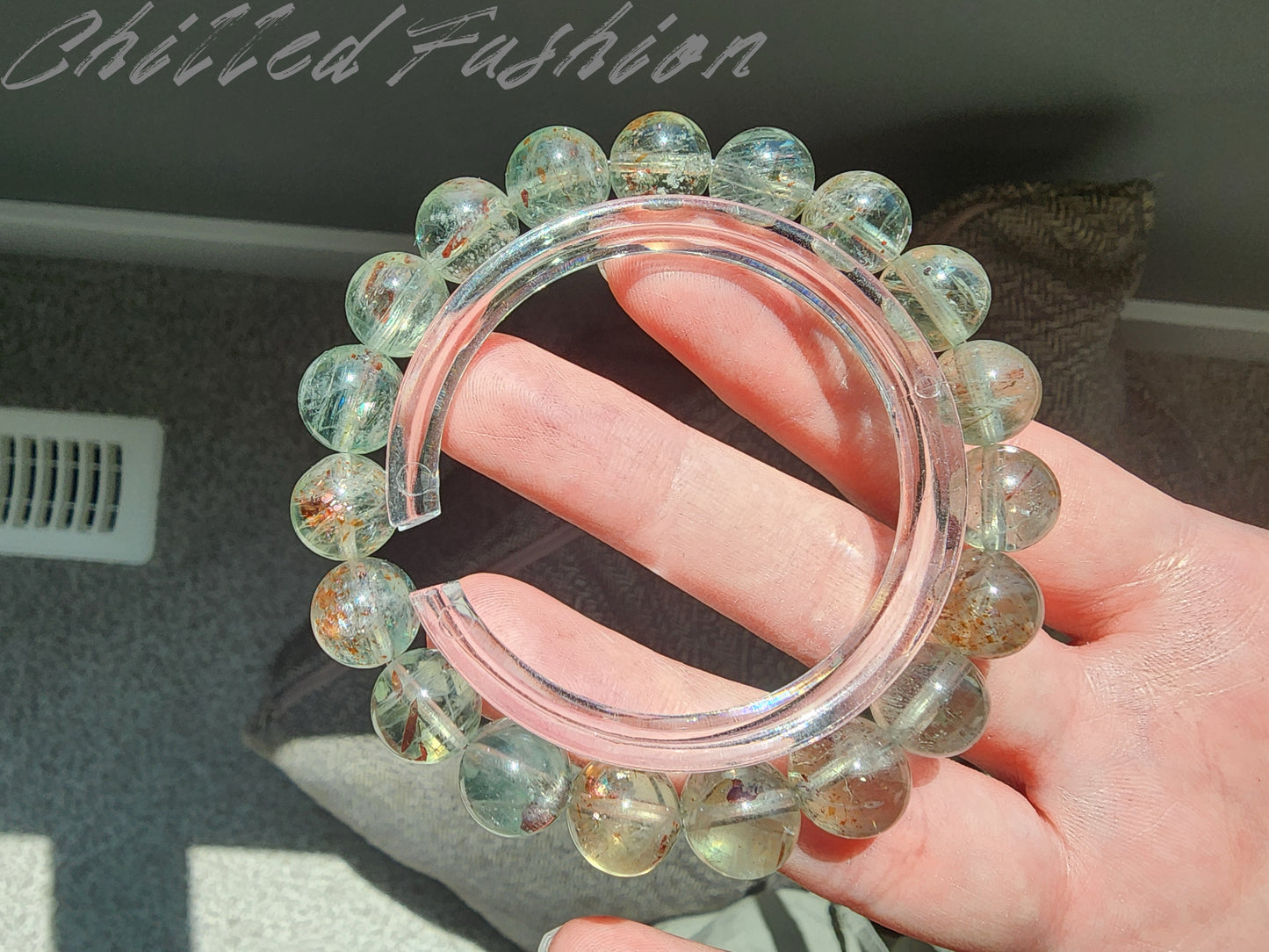 [Bracelet] Natural 10mm Arusha Green Beryl Bracelet