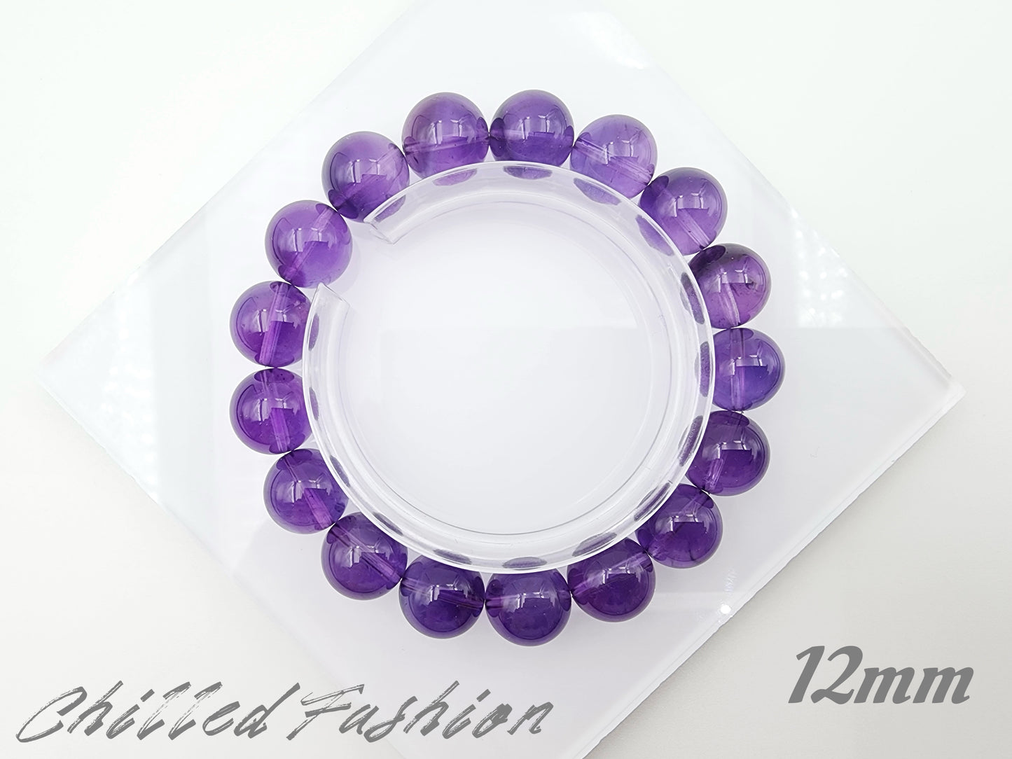 [Bracelet] Embrace the Deep Purple: Genuine Uruguayan Amethyst Bracelet