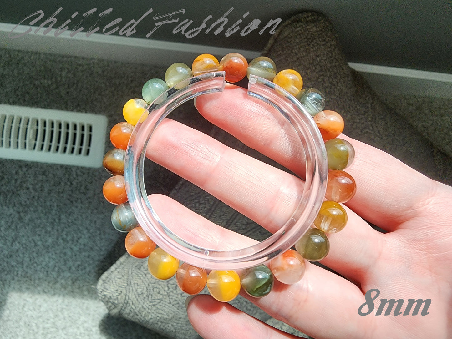 [Bracelet] Radiant Phoenix: Colorful Rabbit Hair Quartz 兔毛 Bracelet - A Vibrant Elegance for Your Wrist