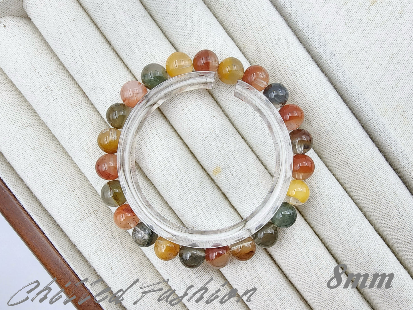 [Bracelet] Radiant Phoenix: Colorful Rabbit Hair Quartz 兔毛 Bracelet - A Vibrant Elegance for Your Wrist