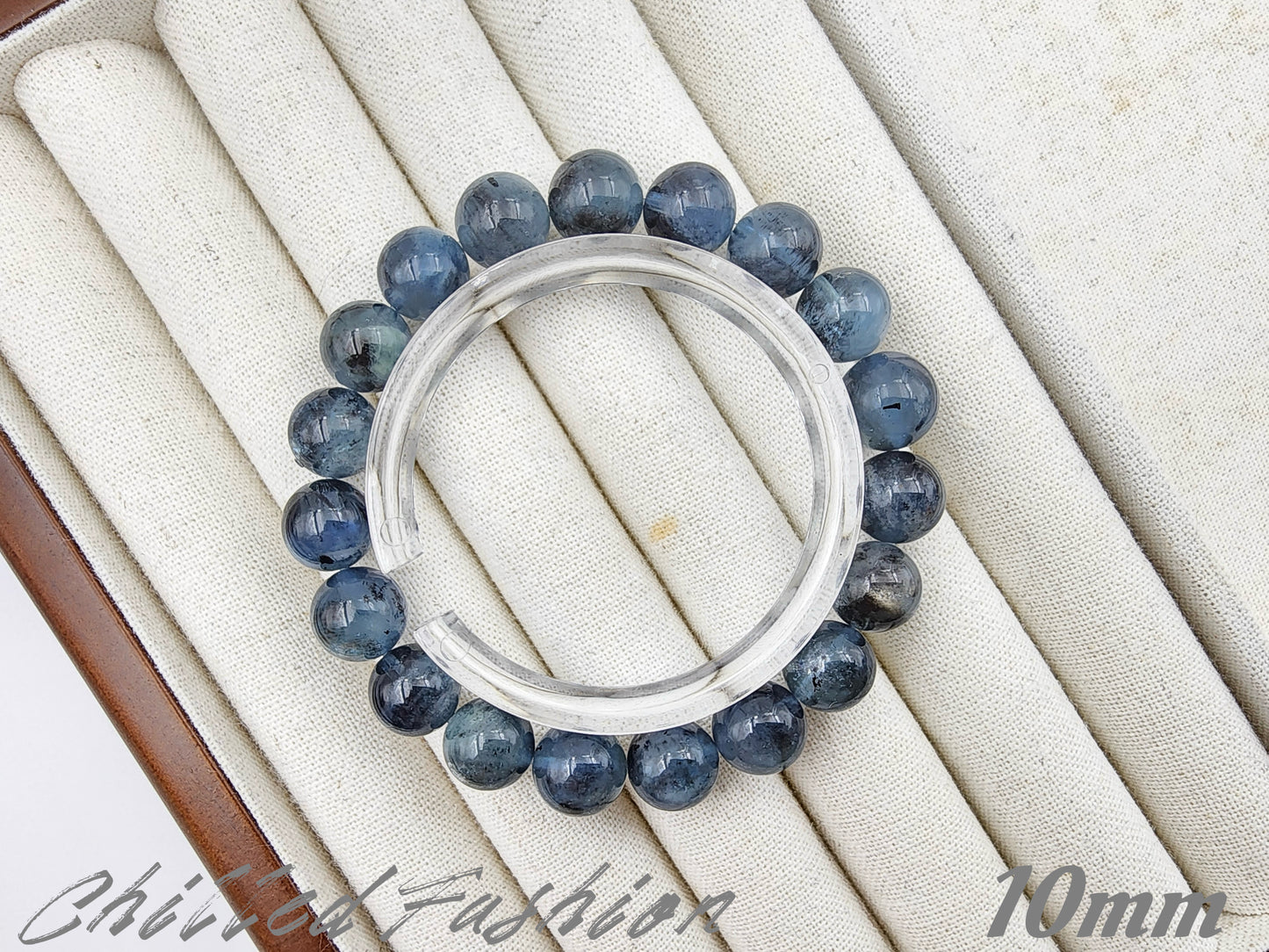 [Bracelet] Black-Blue Flash Aquamarine Bracelet