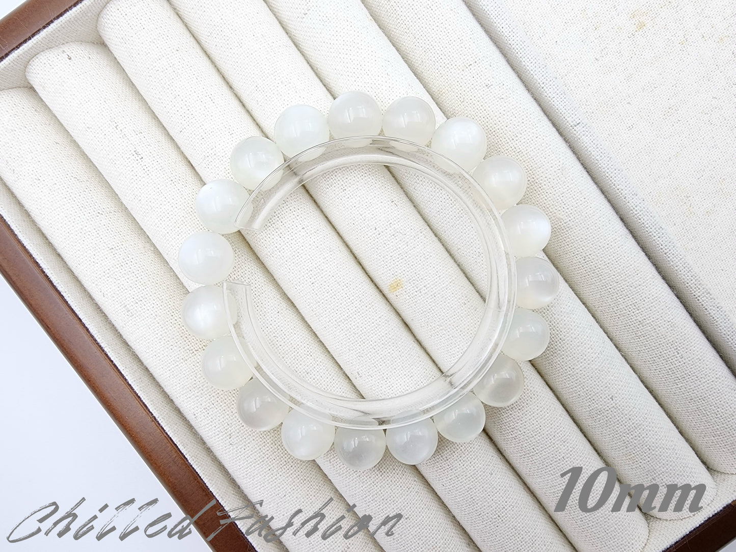 [Bracelet] Natural White Moonstone Bracelet