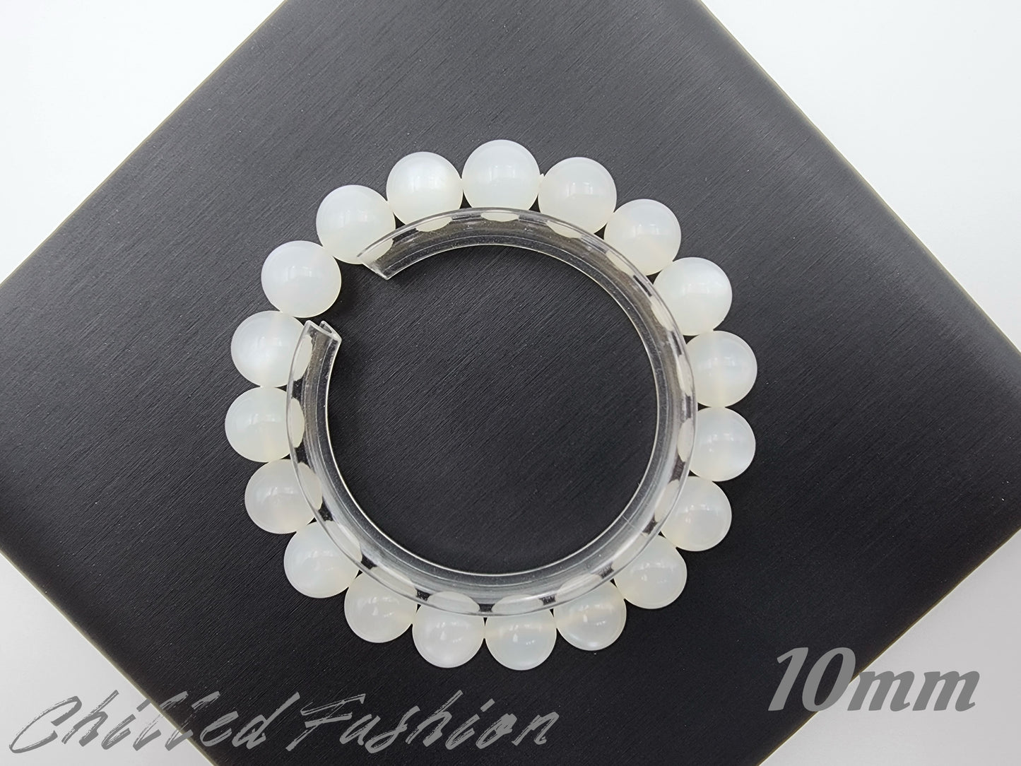 [Bracelet] Natural White Moonstone Bracelet
