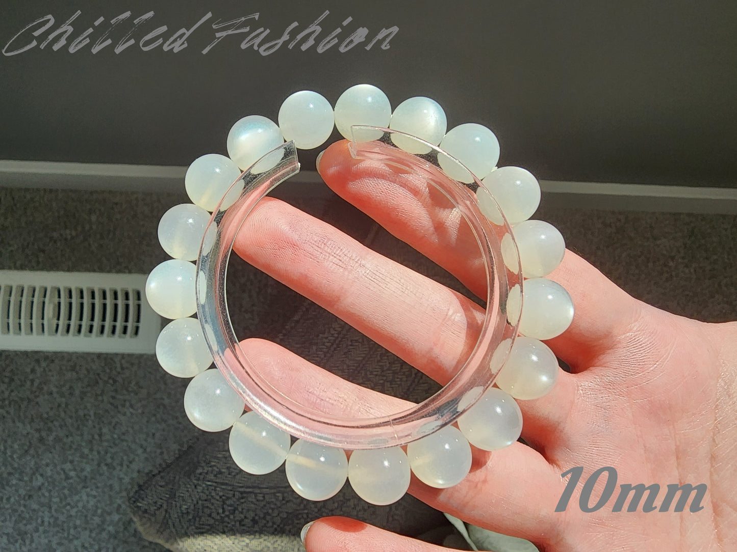 [Bracelet] Natural White Moonstone Bracelet