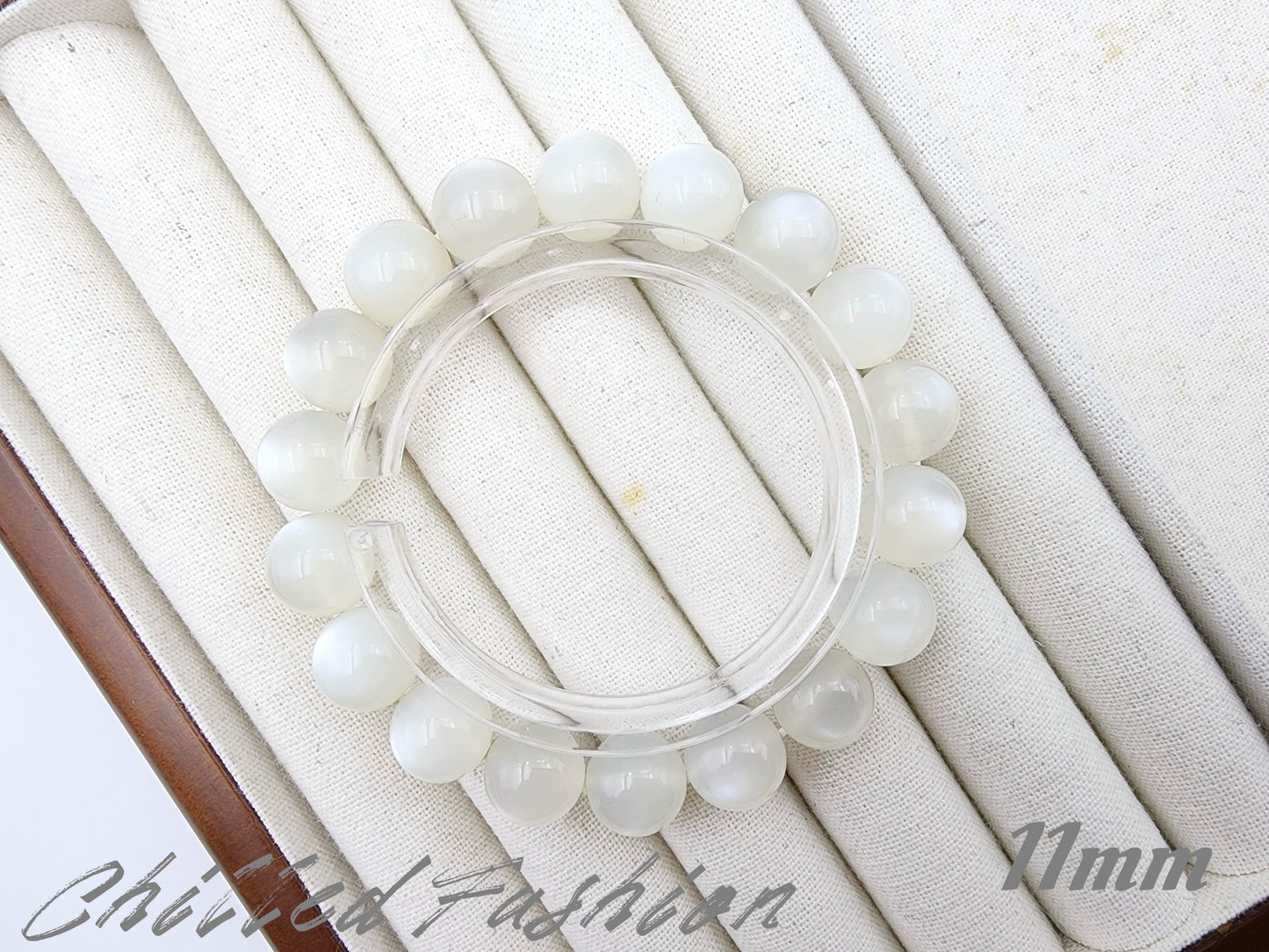[Bracelet] Natural White Moonstone Bracelet