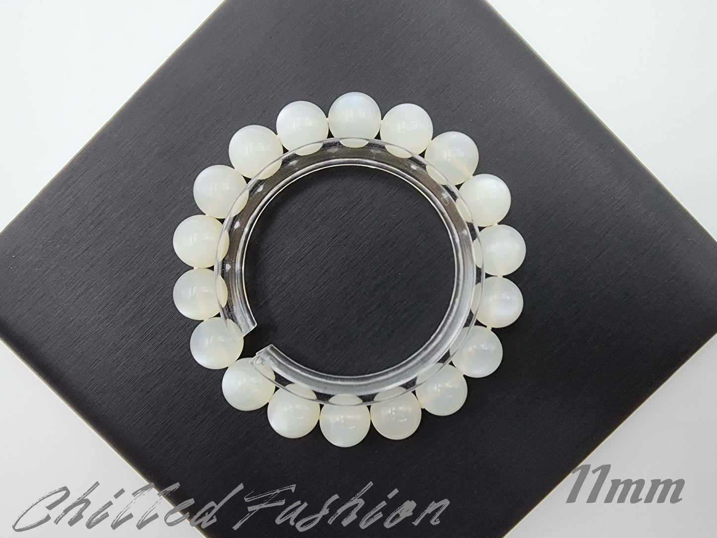 [Bracelet] Natural White Moonstone Bracelet