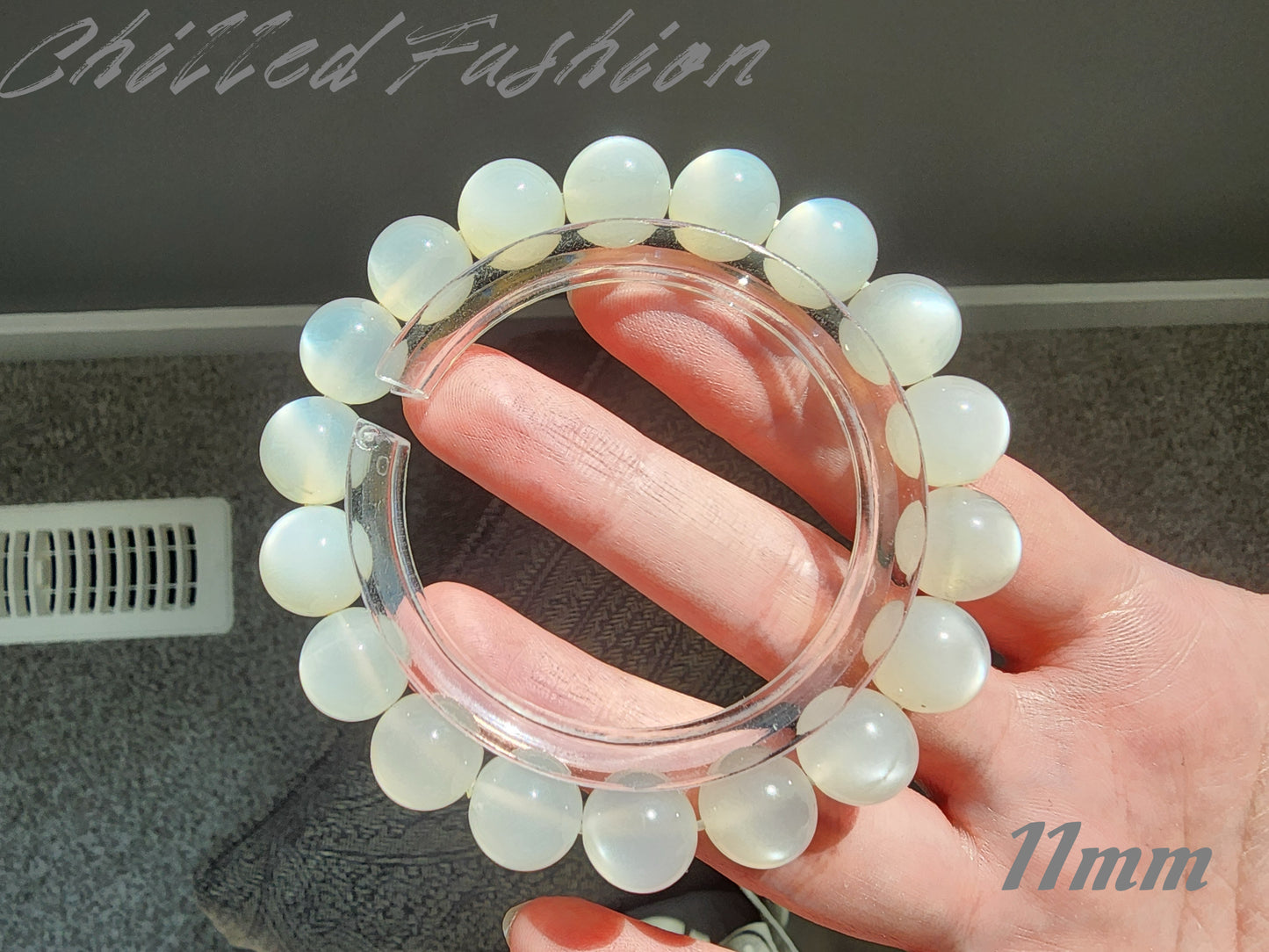 [Bracelet] Natural White Moonstone Bracelet