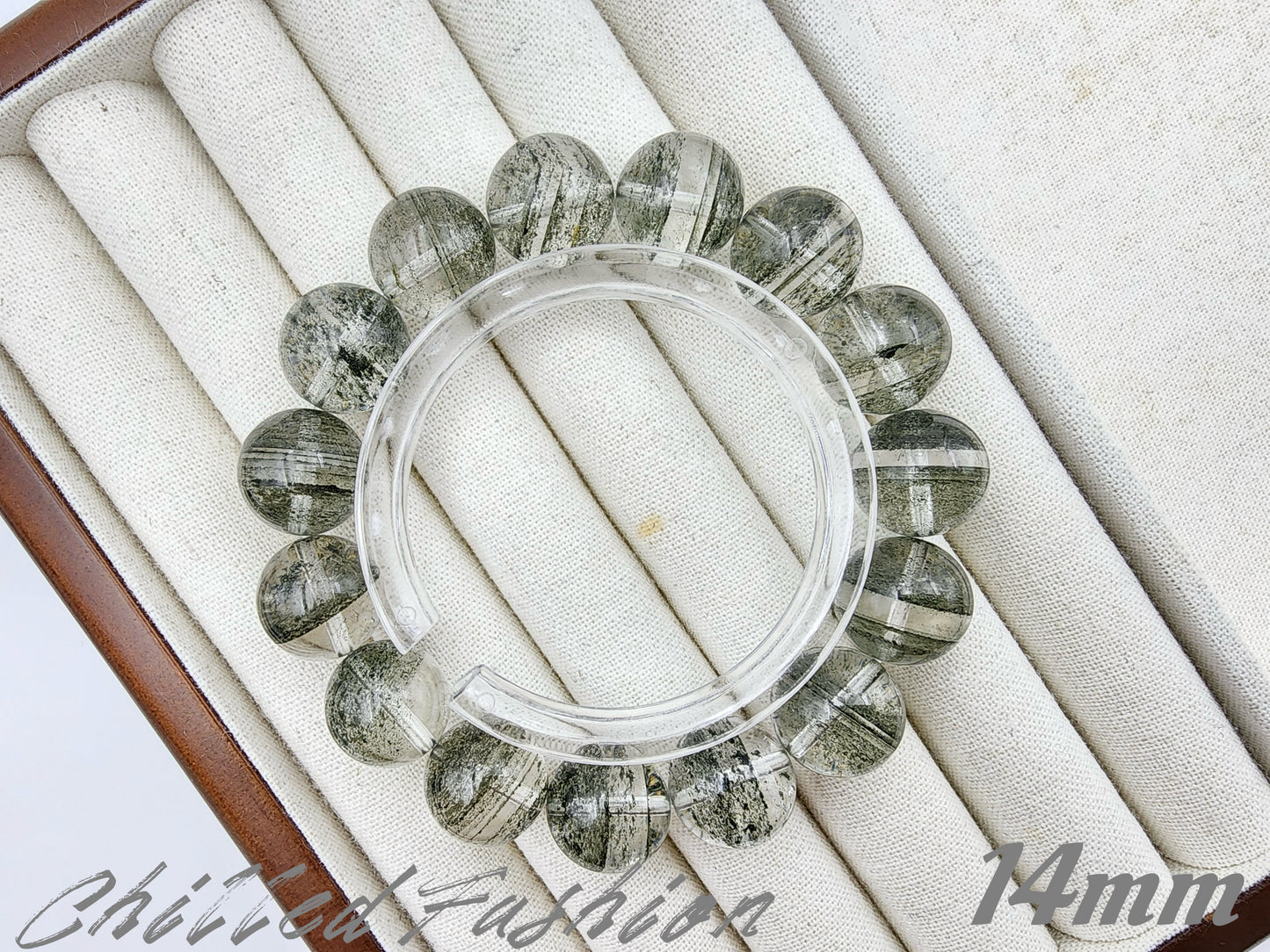 [Bracelet] Brazilian Layered Green Phantom Quartz Bracelet