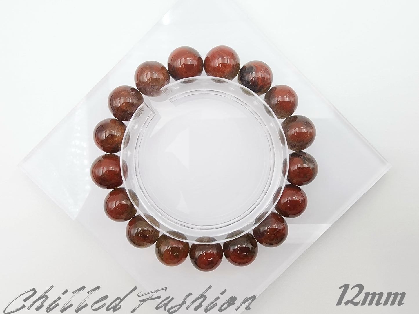 [Bracelet] Thorned Rose Auralite 23 Bracelet – Red and Black Statement Crystal Jewelry