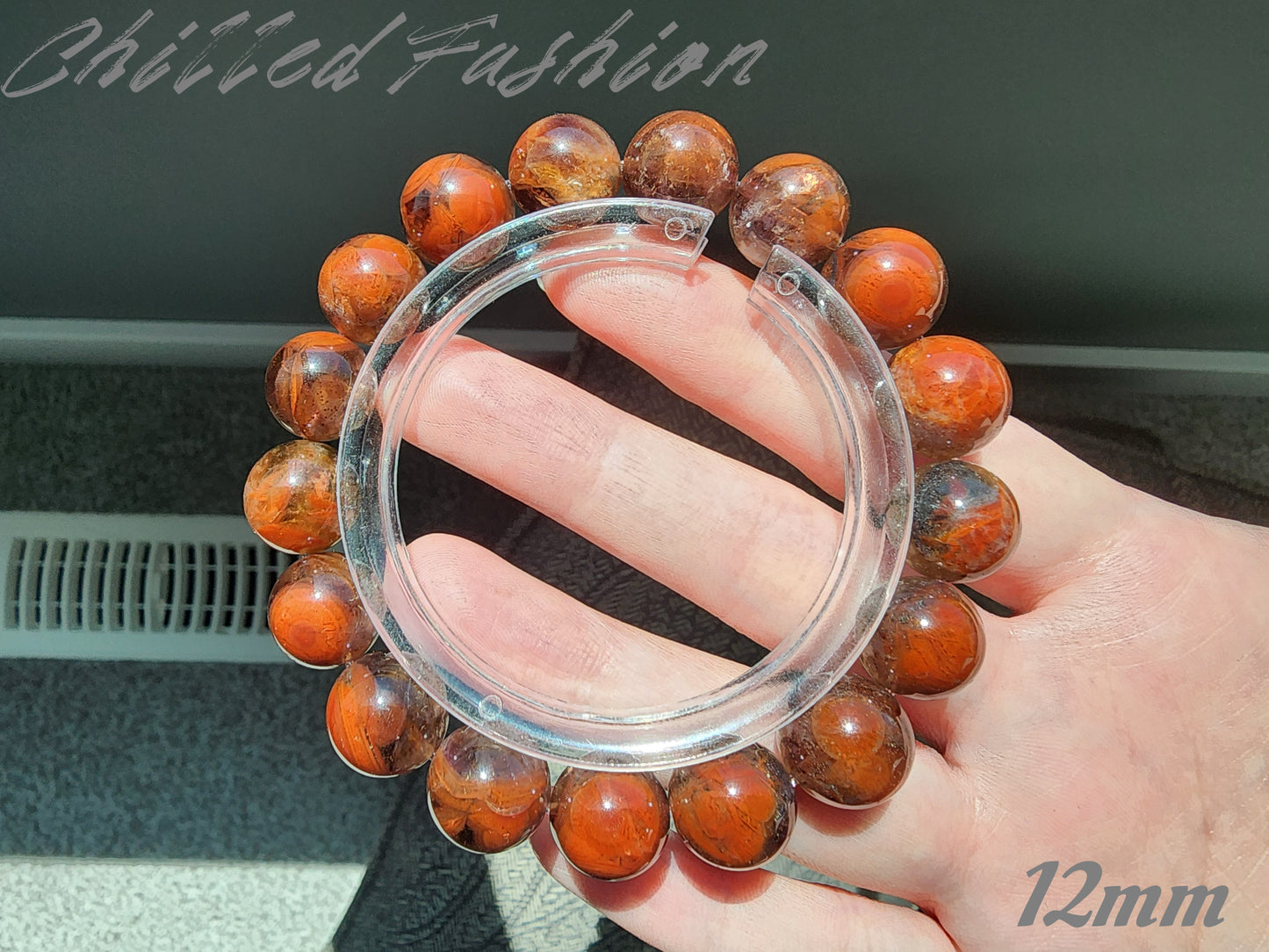 [Bracelet] Thorned Rose Auralite 23 Bracelet – Red and Black Statement Crystal Jewelry